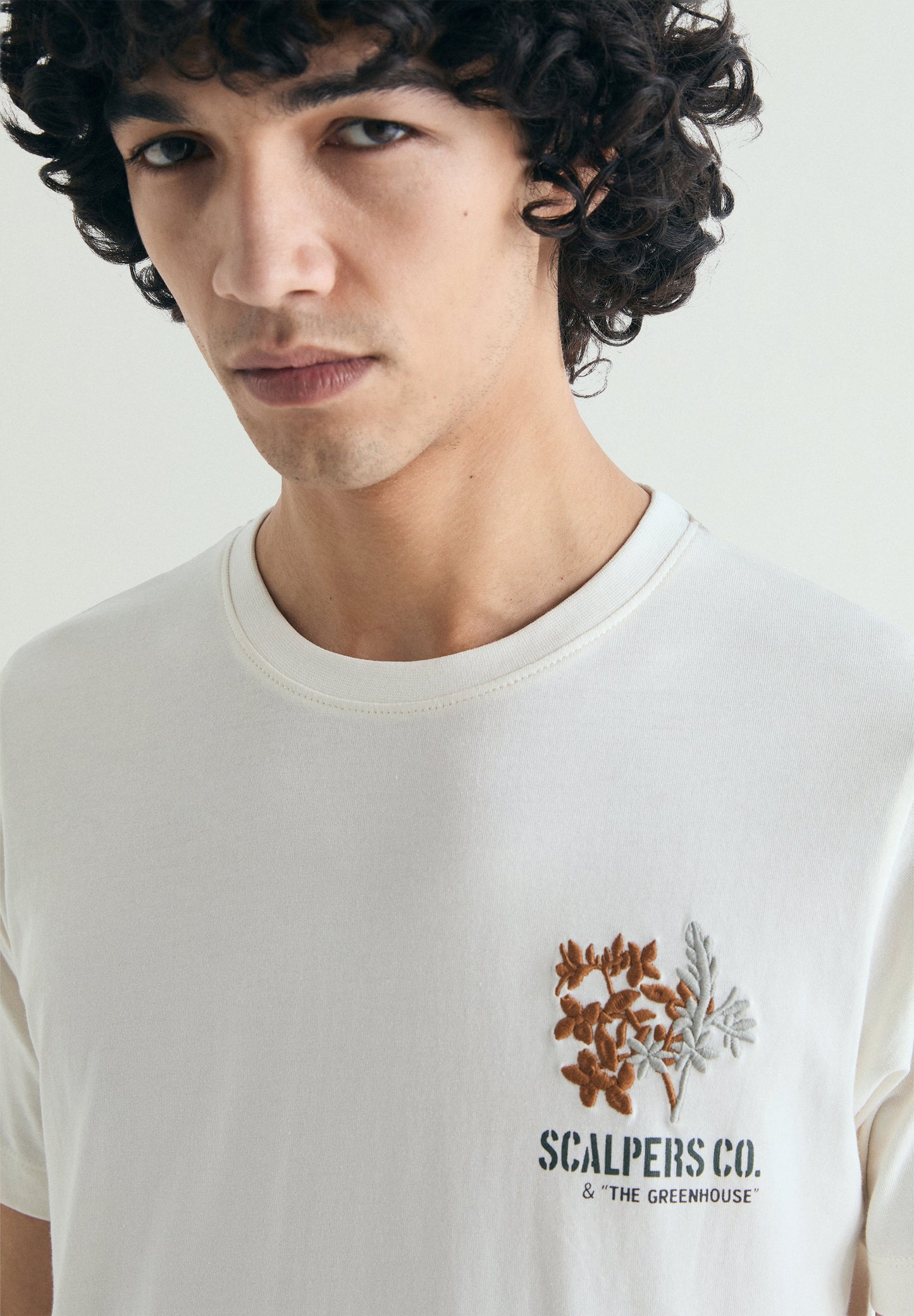 EMBROIDERED COTTON T-SHIRT