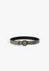 ANIMAL PRINT LEATHER BELT