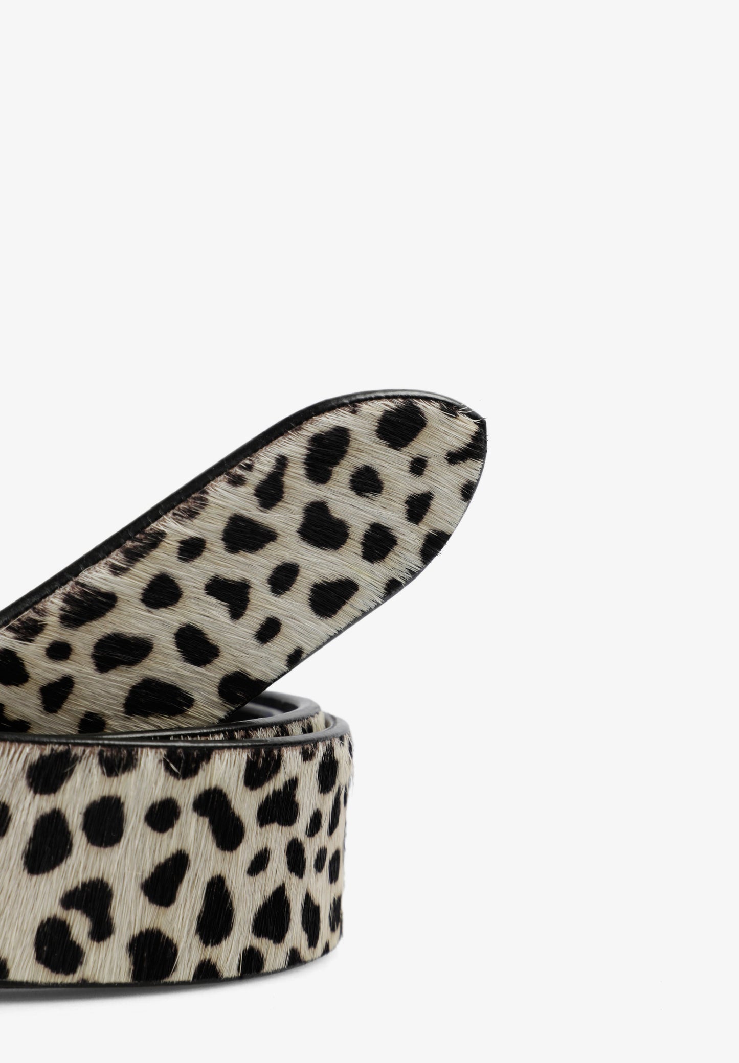 ANIMAL PRINT LEATHER BELT