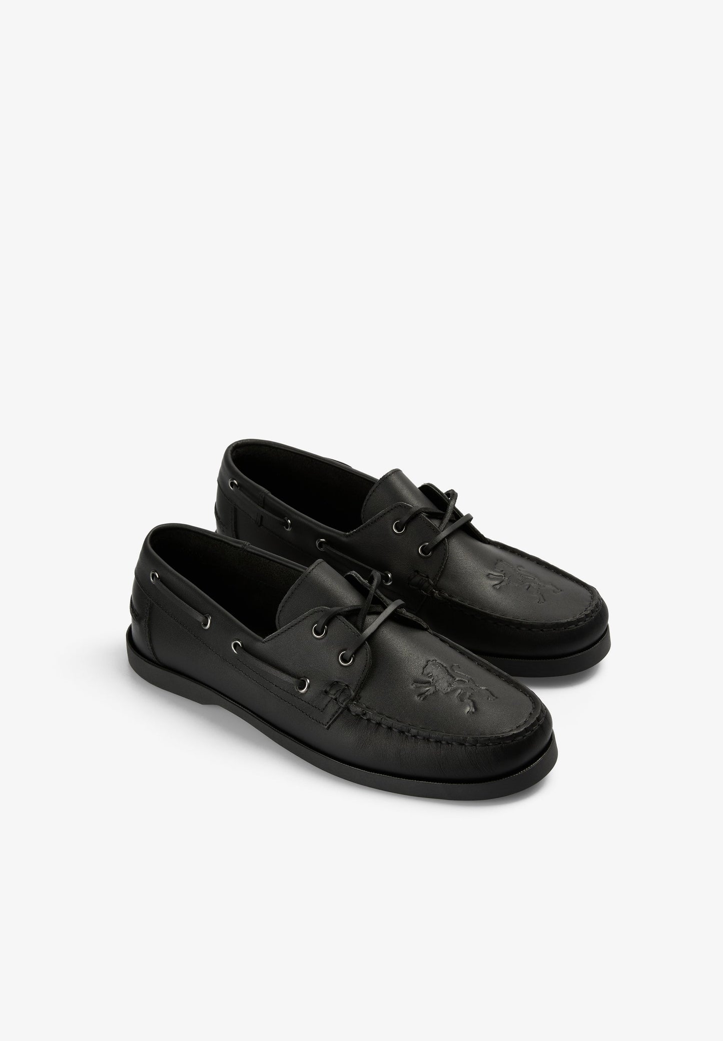 SCALPERS X SPORTING CP LEATHER DECK SHOES