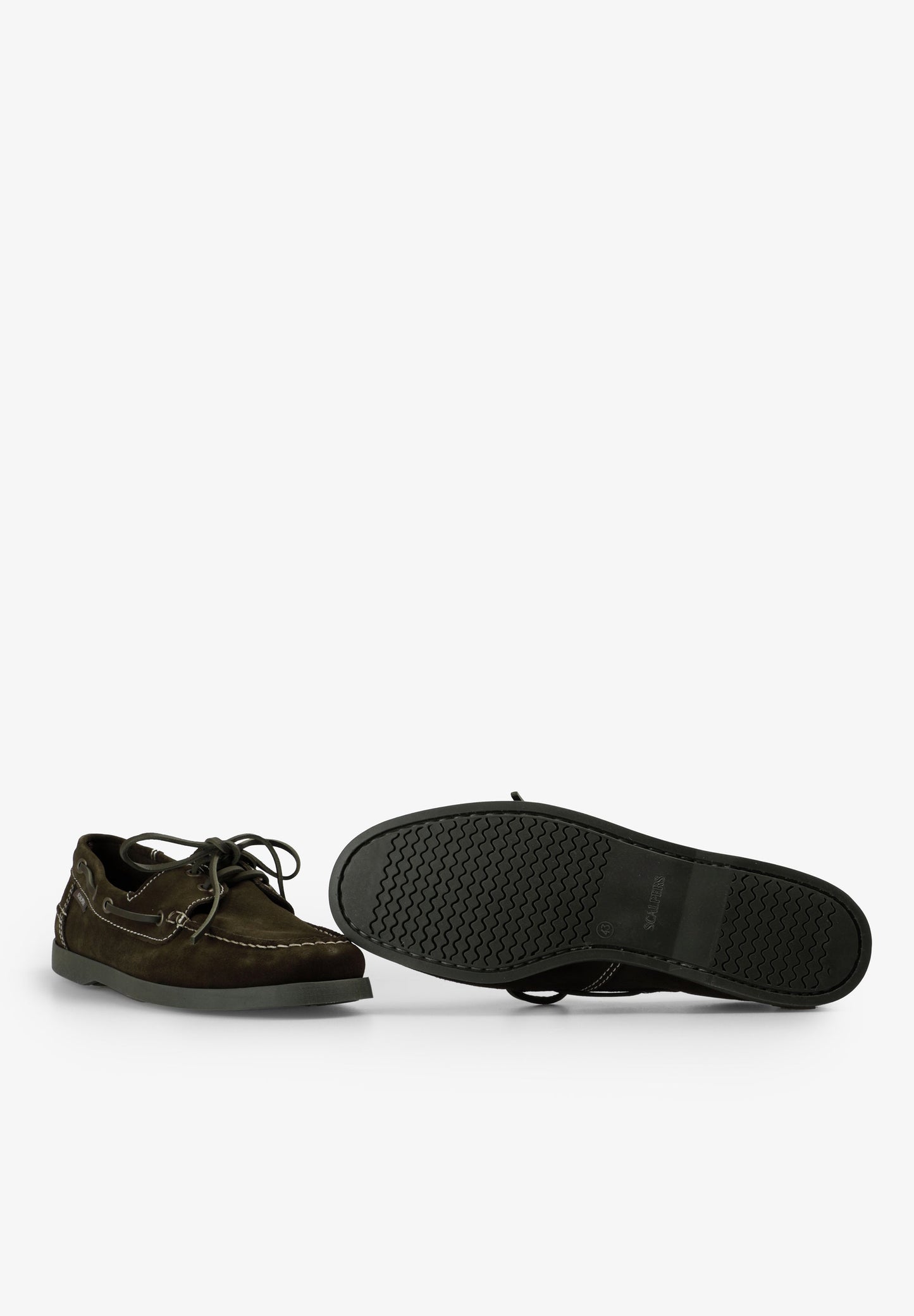 CONTRAST SUEDE BOAT SHOES
