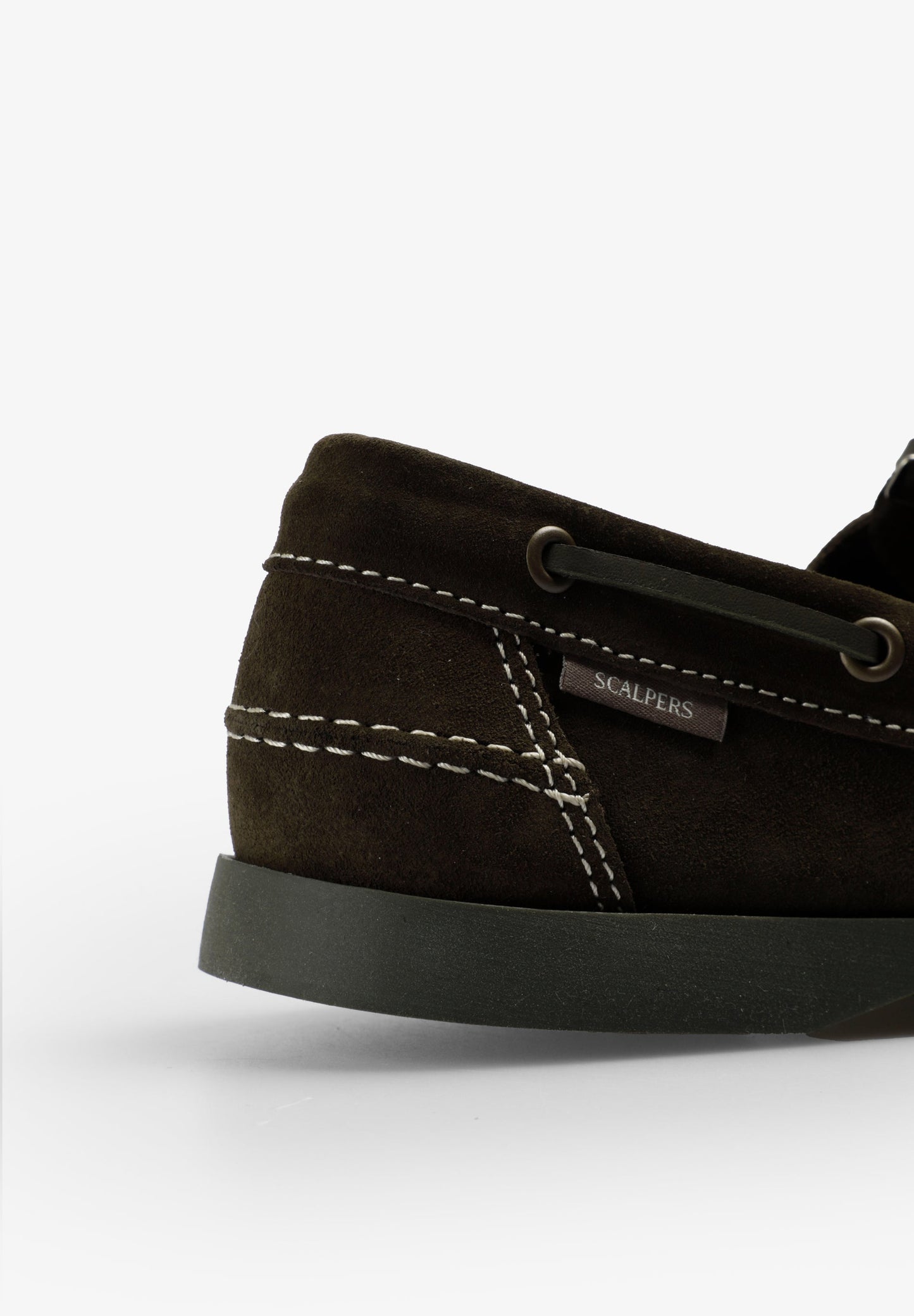 CONTRAST SUEDE BOAT SHOES