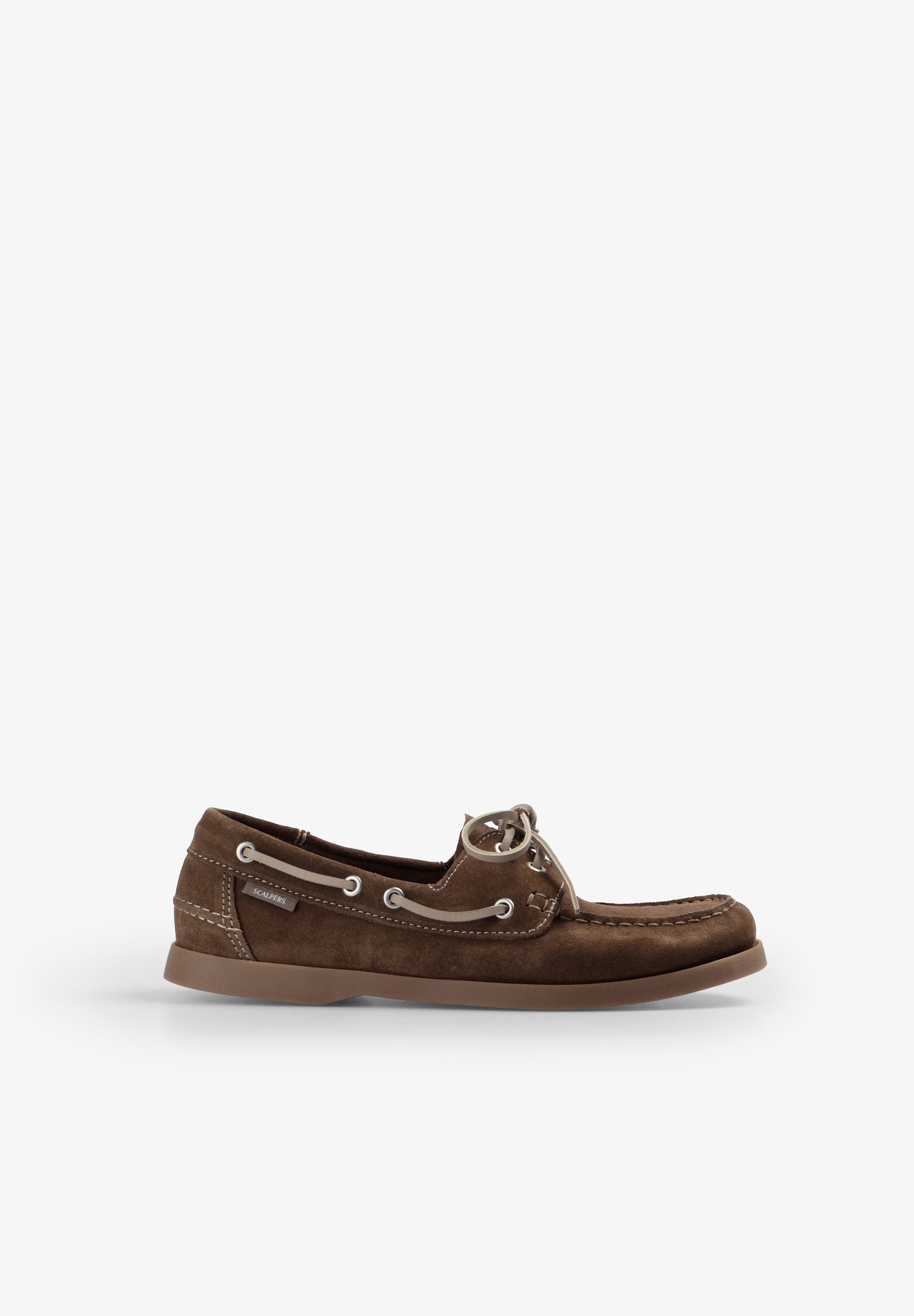 CONTRAST SUEDE BOAT SHOES