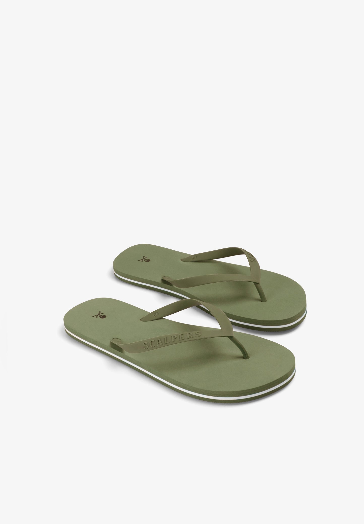CONTRAST SOLE FLIP-FLOPS