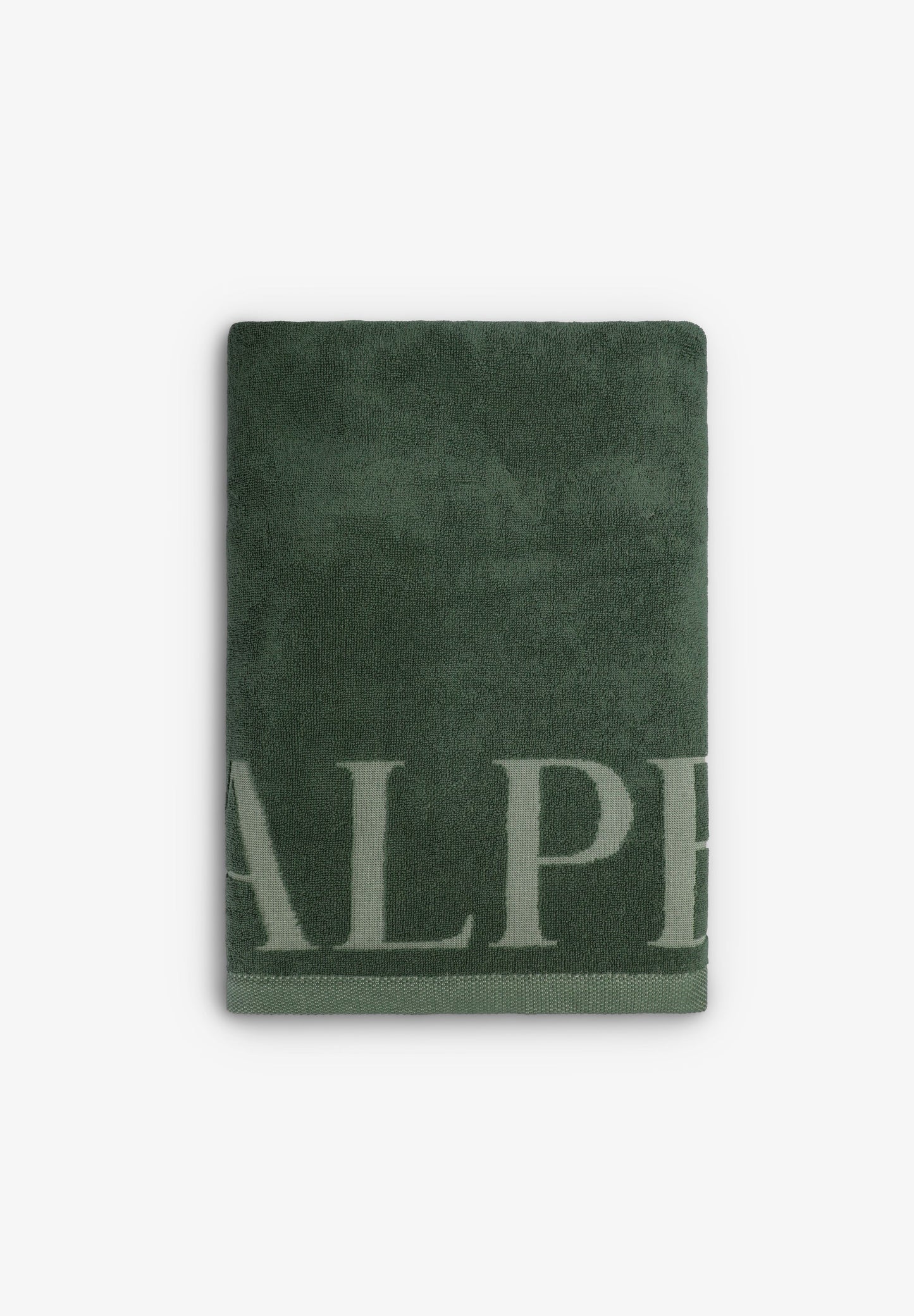 TOWEL WITH TWO-TONE LOGO