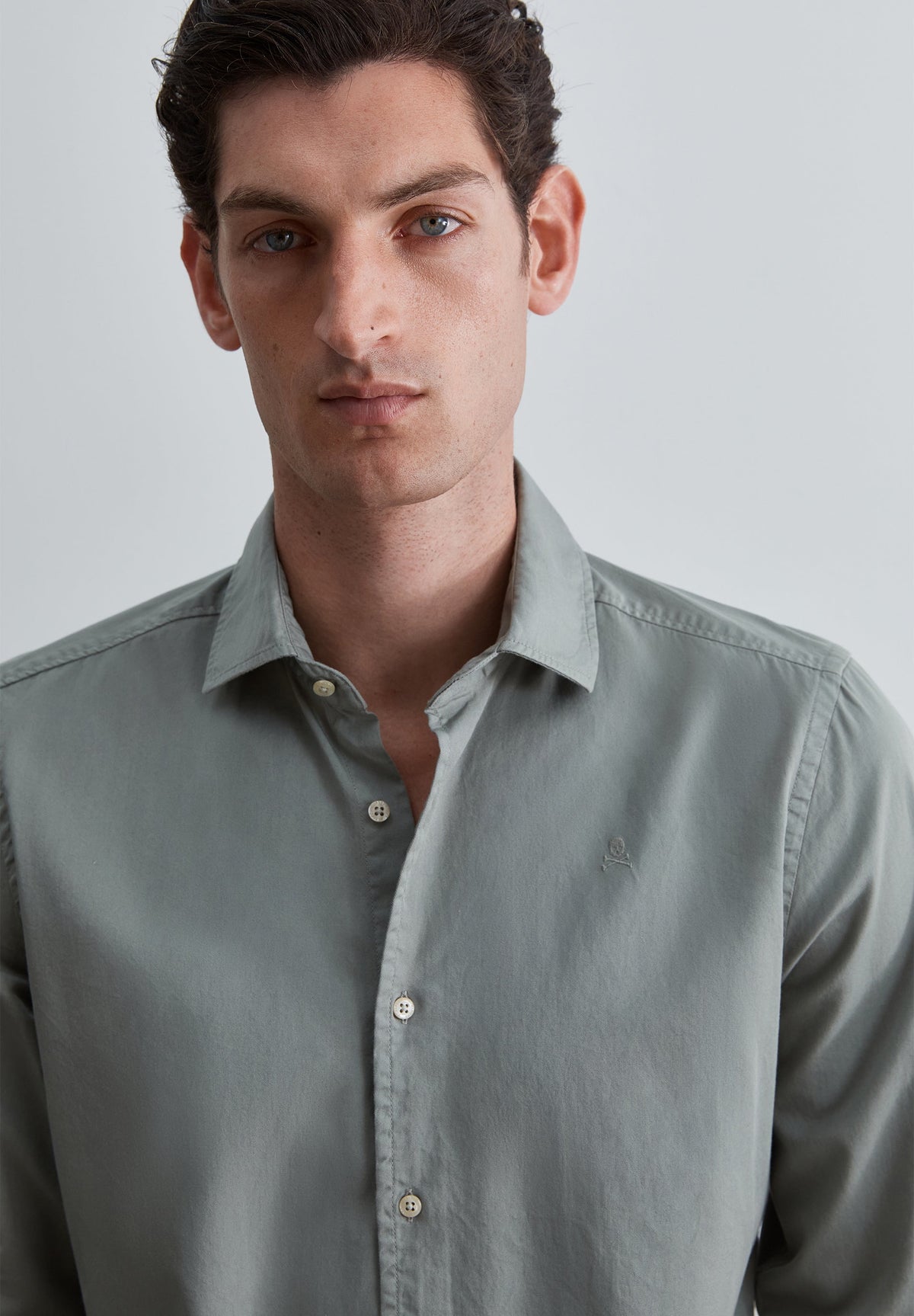 SHIRT WITH TONAL SKULL