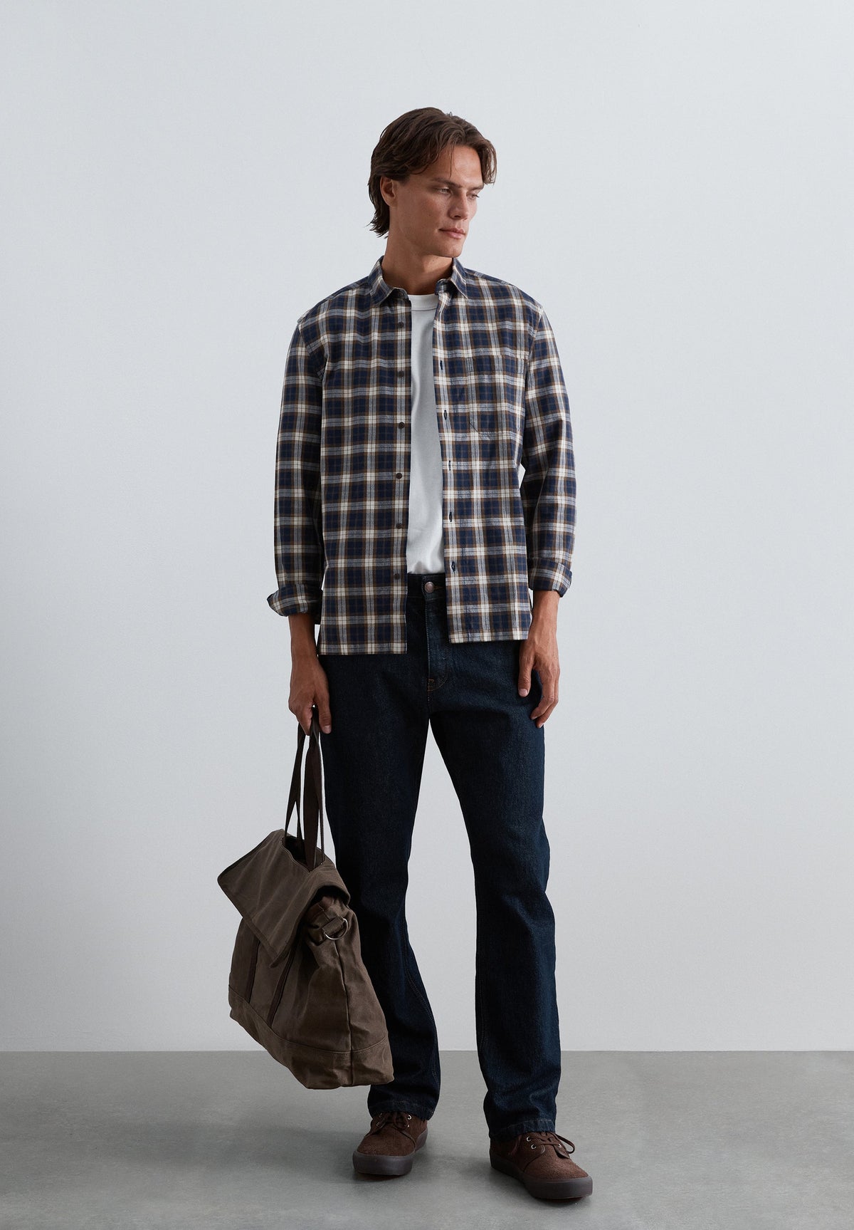 CHECK PRINT SHIRT