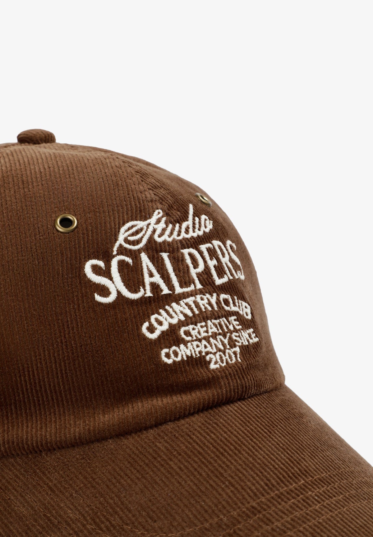 EMBROIDERED CORDUROY CAP