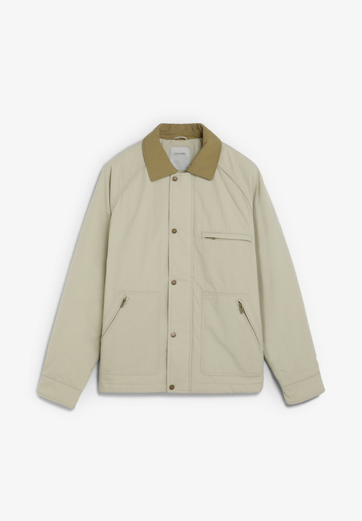 CONTRAST COLLAR JACKET