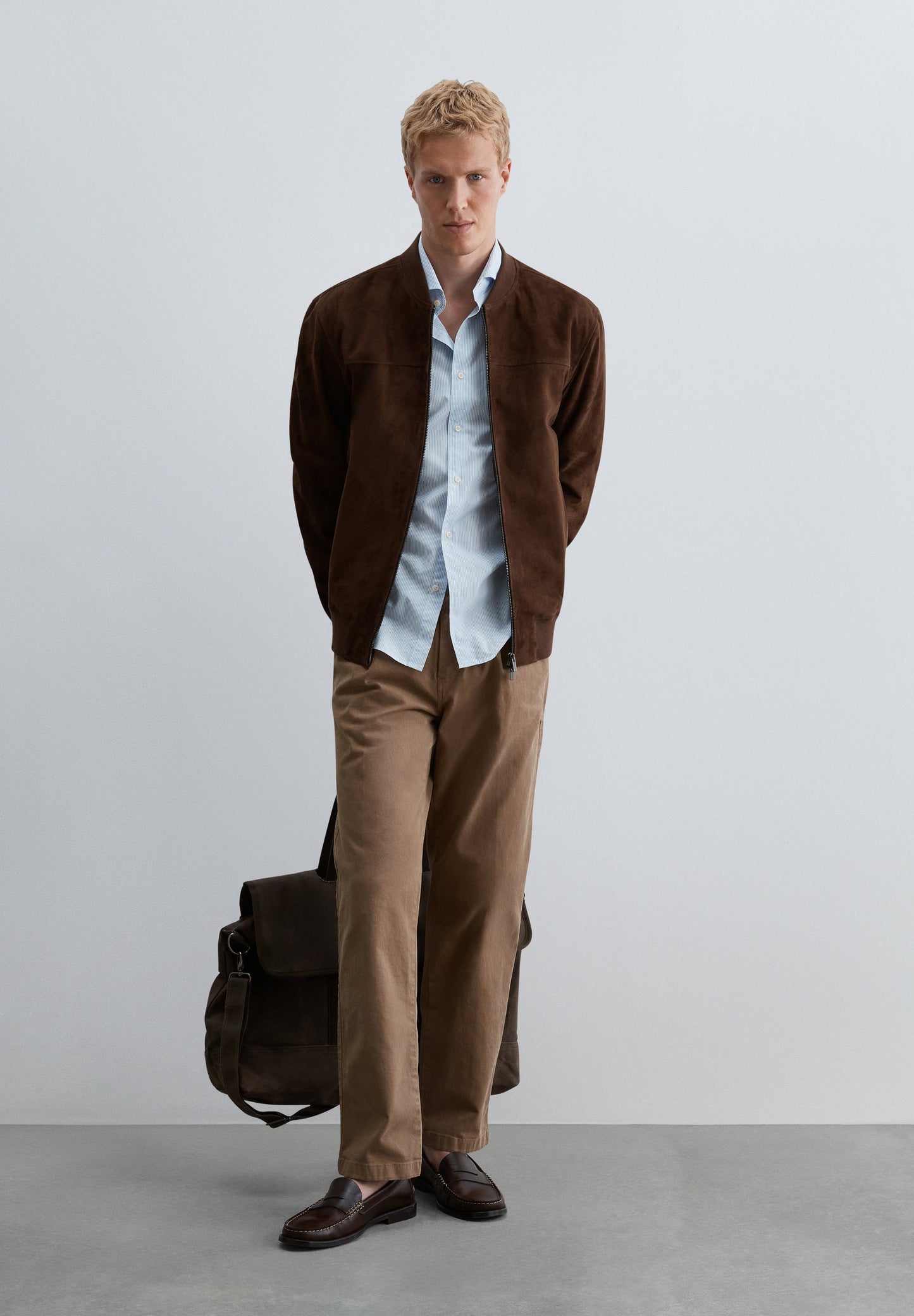 SUEDE BOMBER JACKET