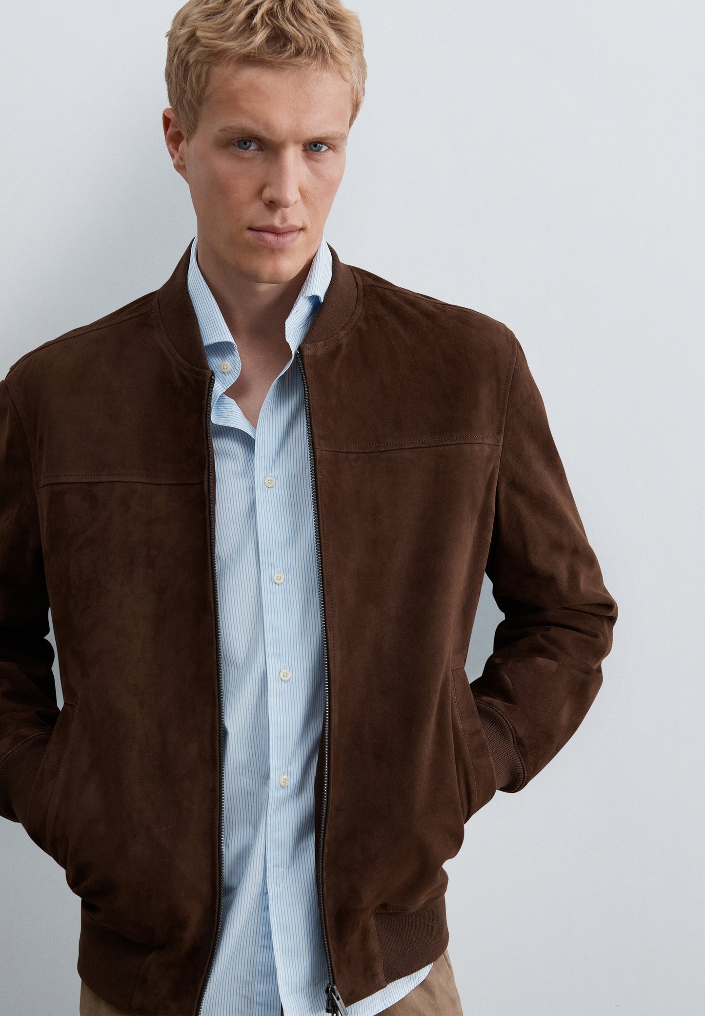 SUEDE BOMBER JACKET