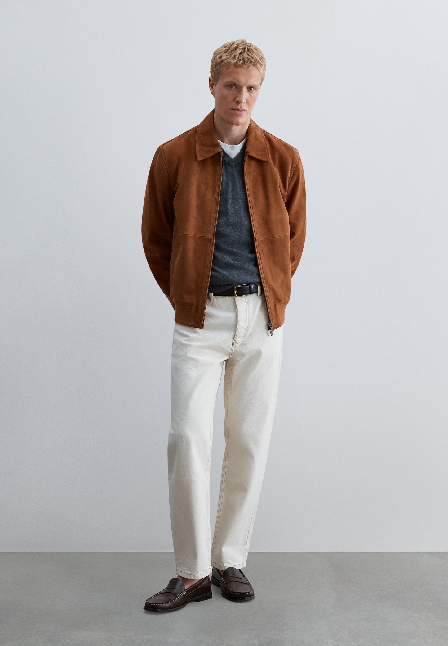 SUEDE BOMBER JACKET