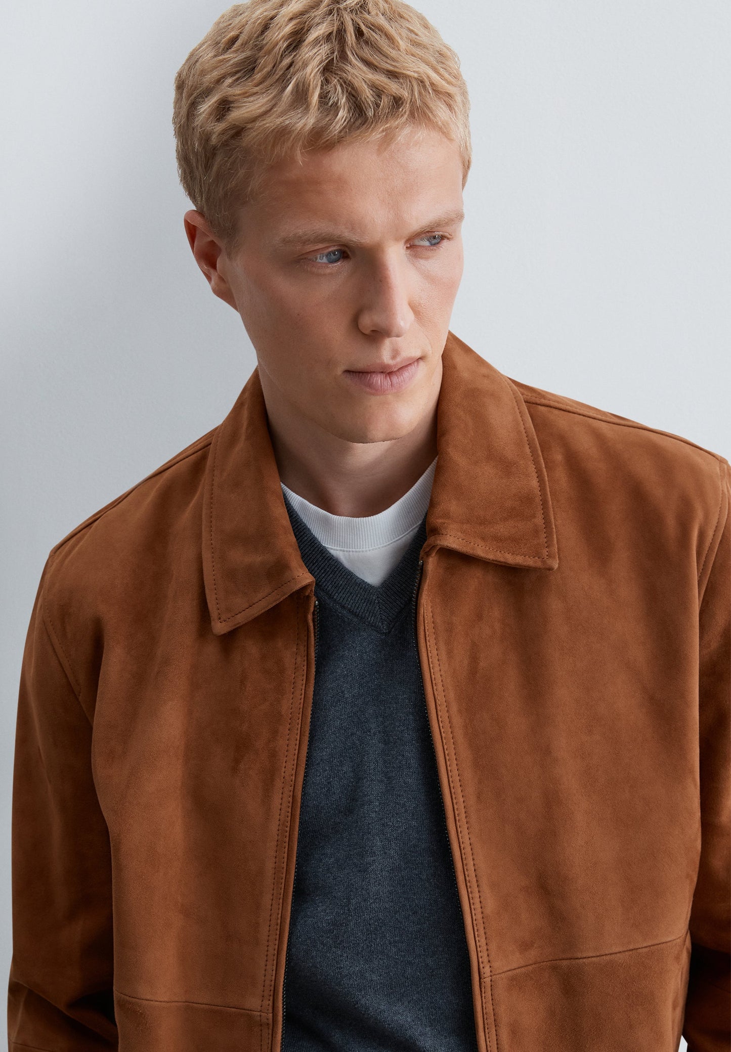 SUEDE BOMBER JACKET