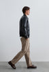 LEATHER JACKET WITH POCKETS
