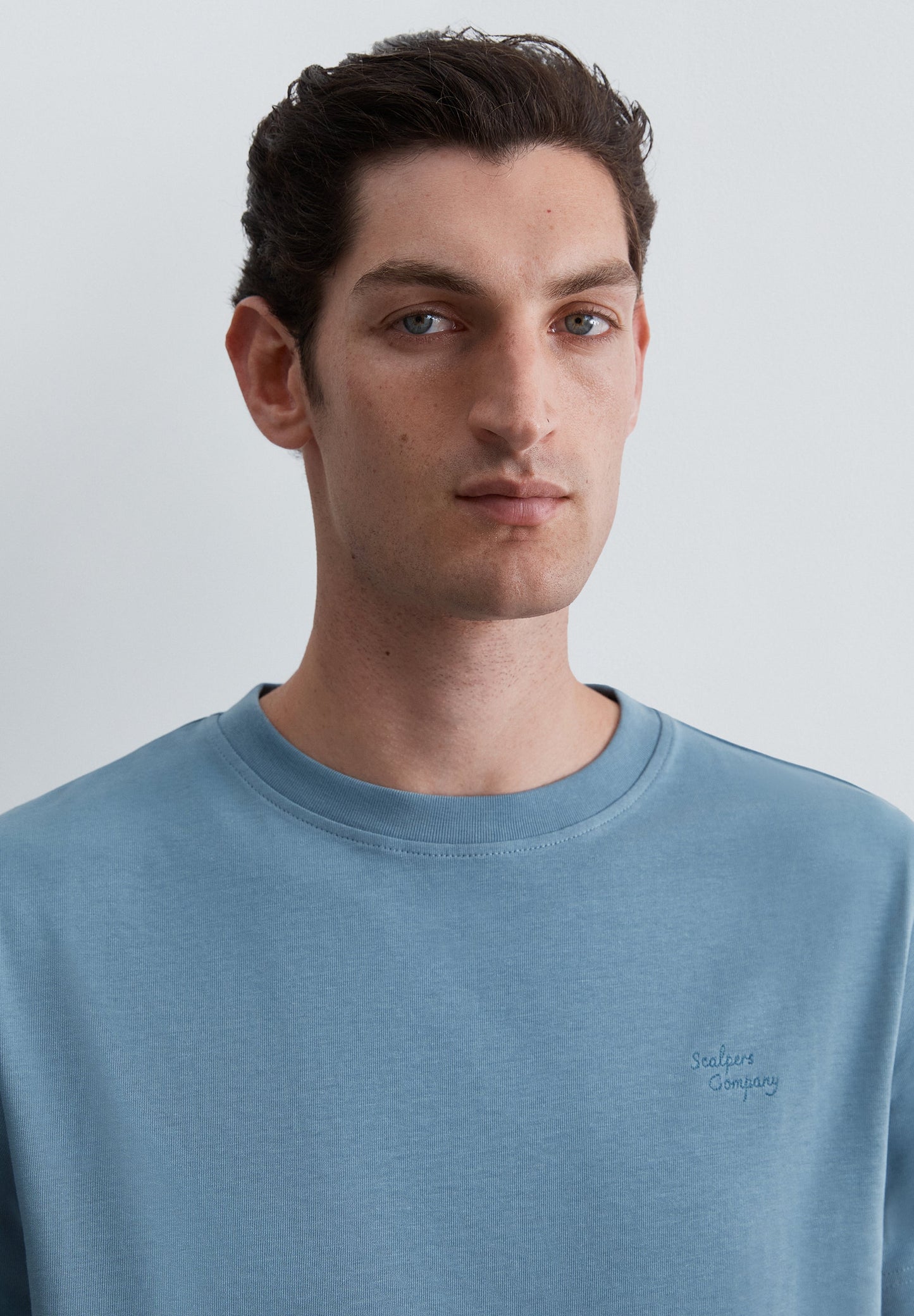 HEAVY KNIT EMBROIDERED T-SHIRT