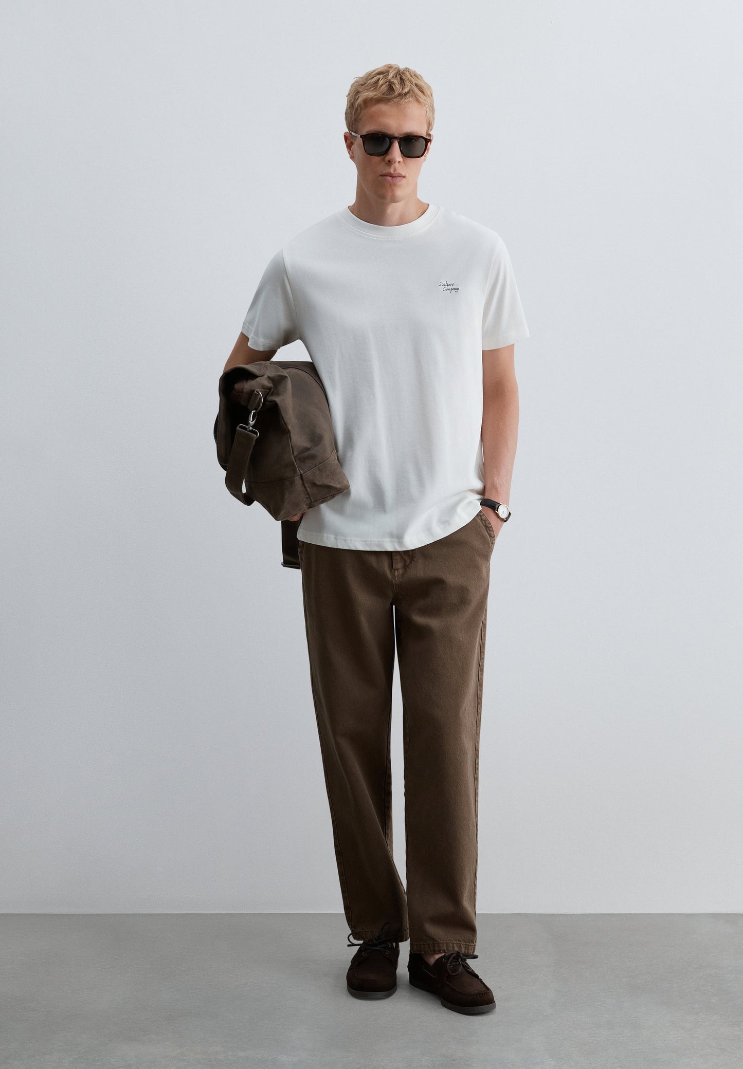 HEAVY KNIT EMBROIDERED T-SHIRT