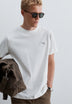 HEAVY KNIT EMBROIDERED T-SHIRT