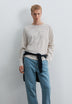 COTTON AND LINEN STRIPED T-SHIRT