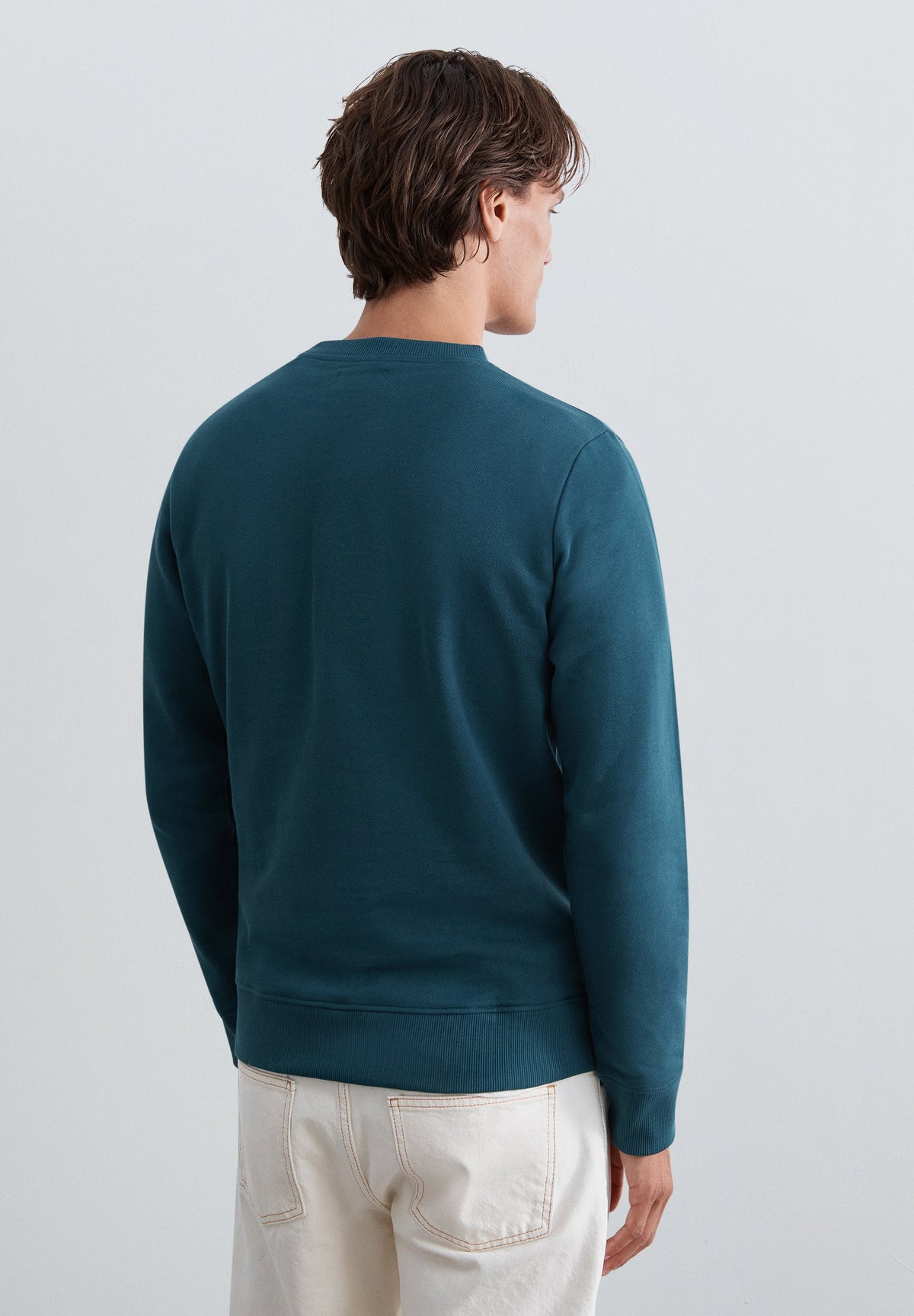 CREWNECK SWEATSHIRT WITH TONAL EMBROIDERY