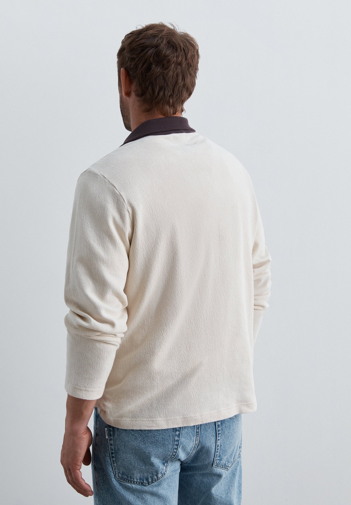 HALF-ZIP SWEATSHIRT WITH CONTRAST COLLAR