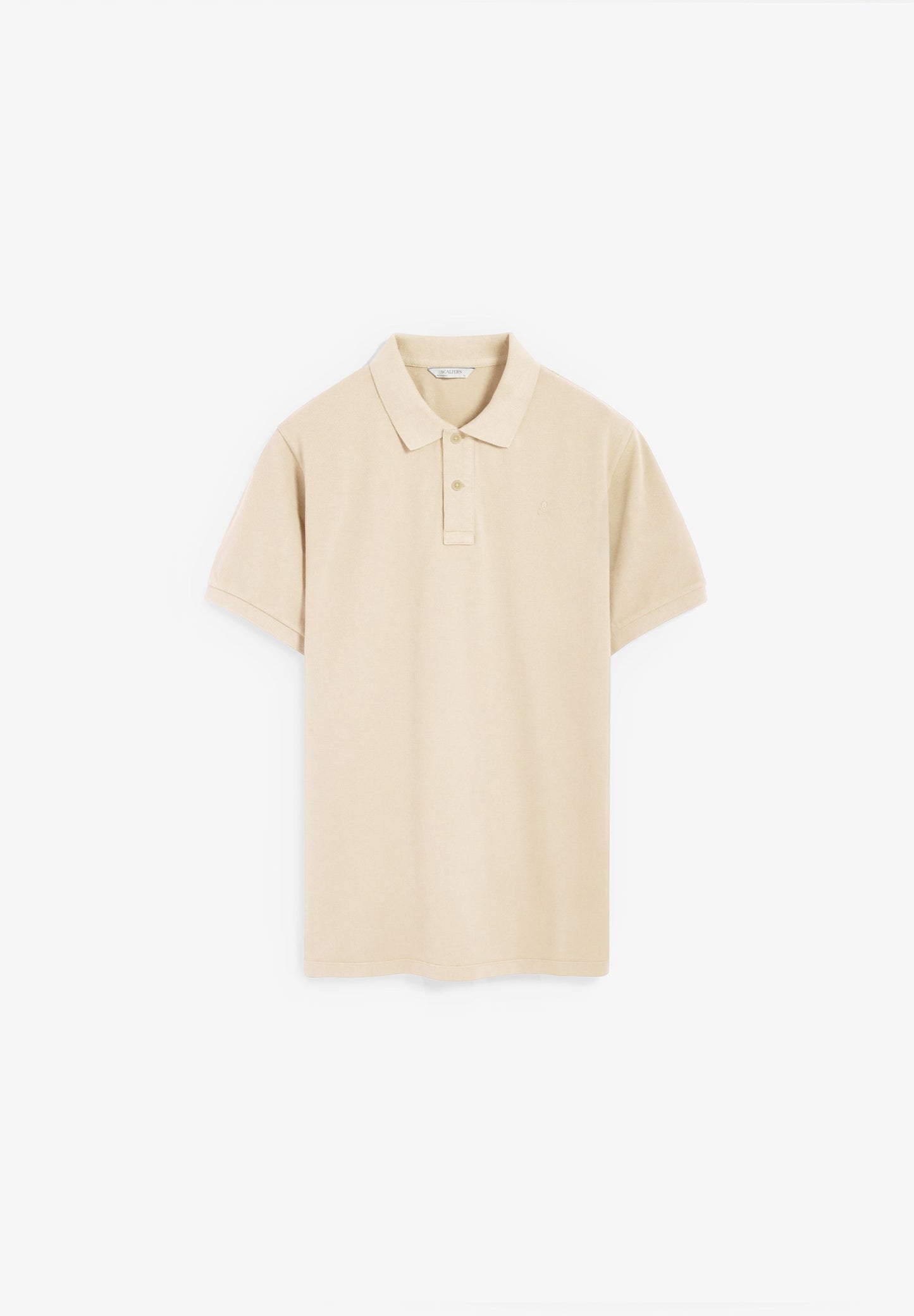 PIQUÉ POLO SHIRT WITH TONAL SKULL