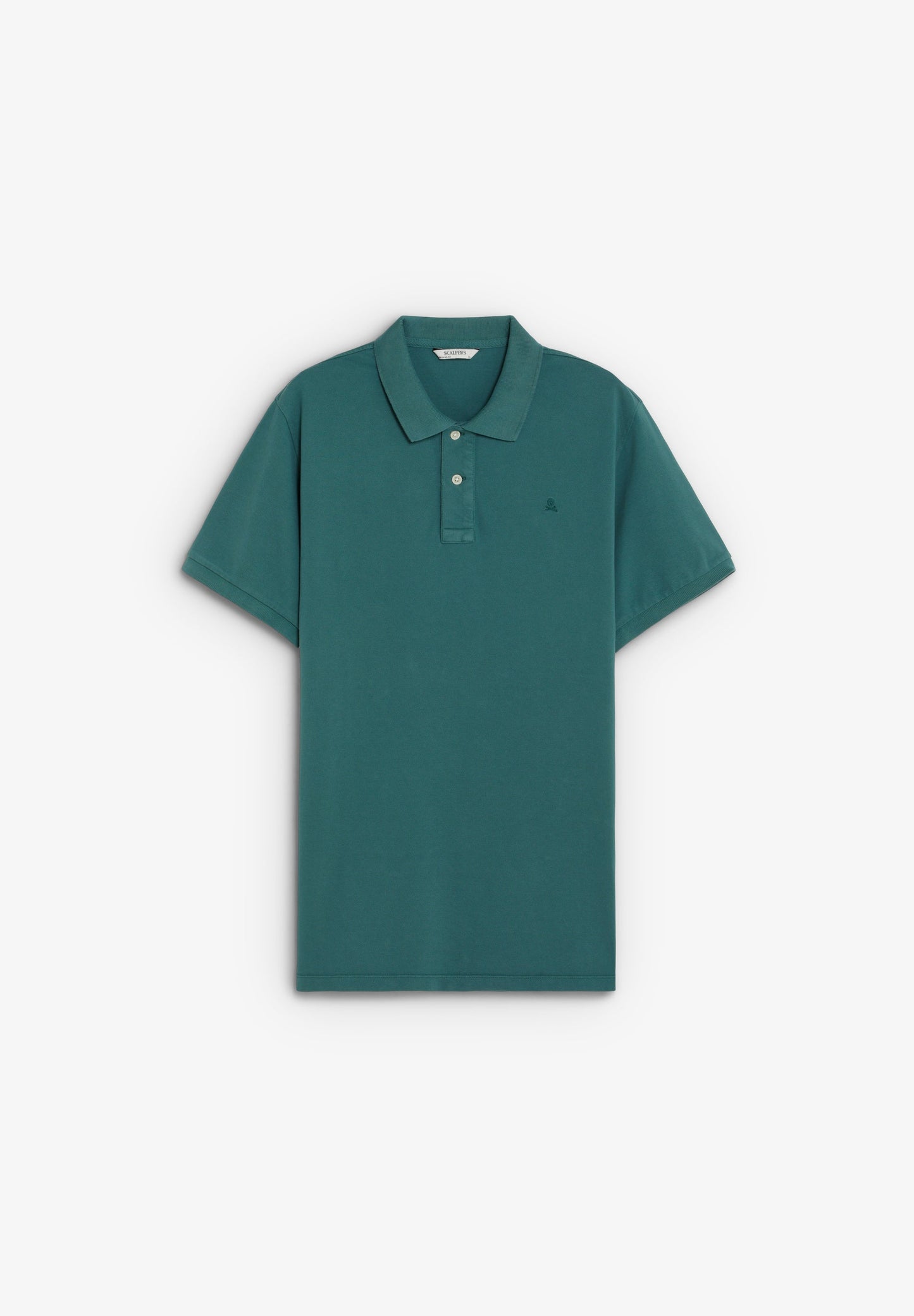 PIQUÉ POLO SHIRT WITH TONAL SKULL