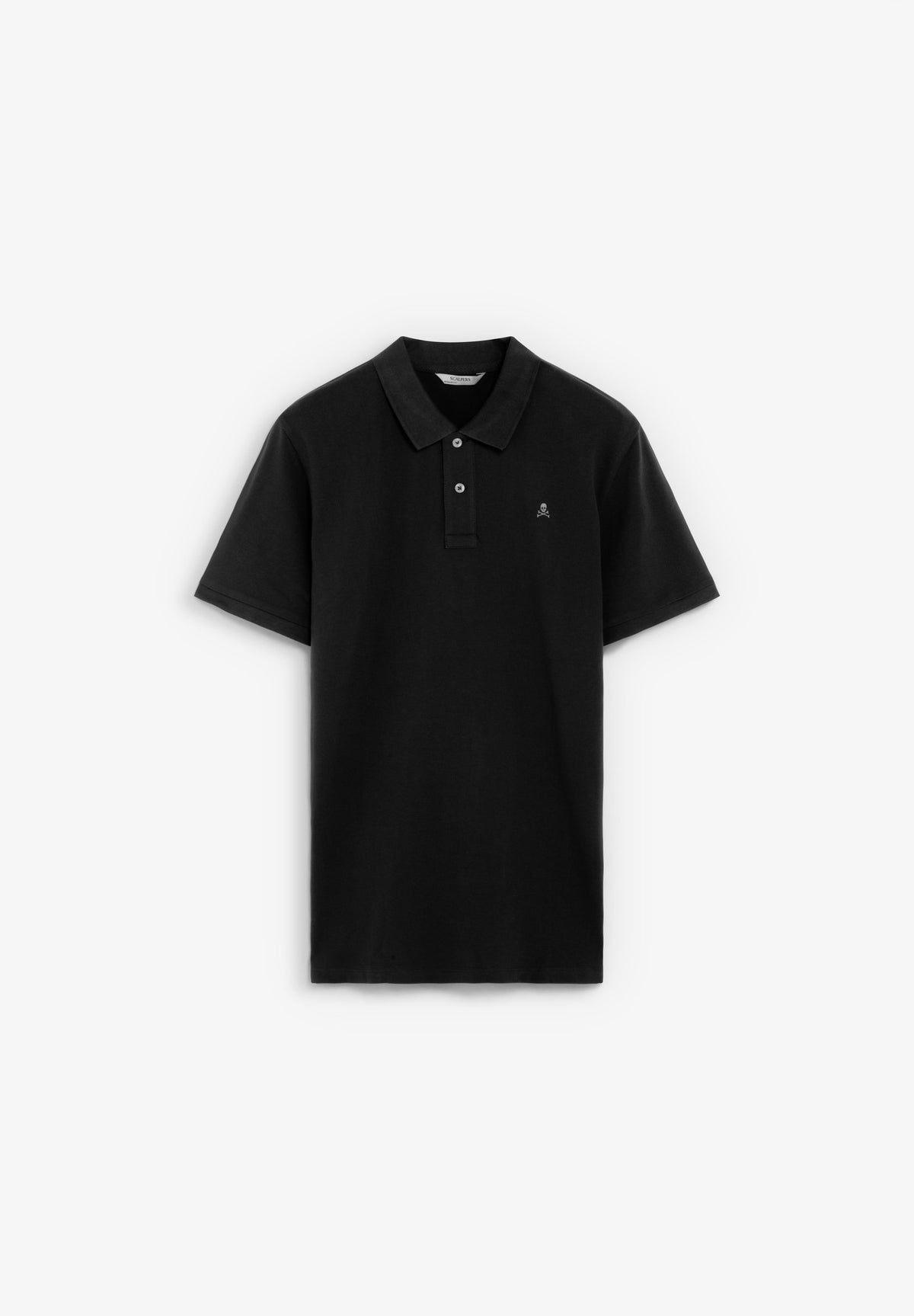 PIQUÉ POLO SHIRT WITH CONTRAST SKULL