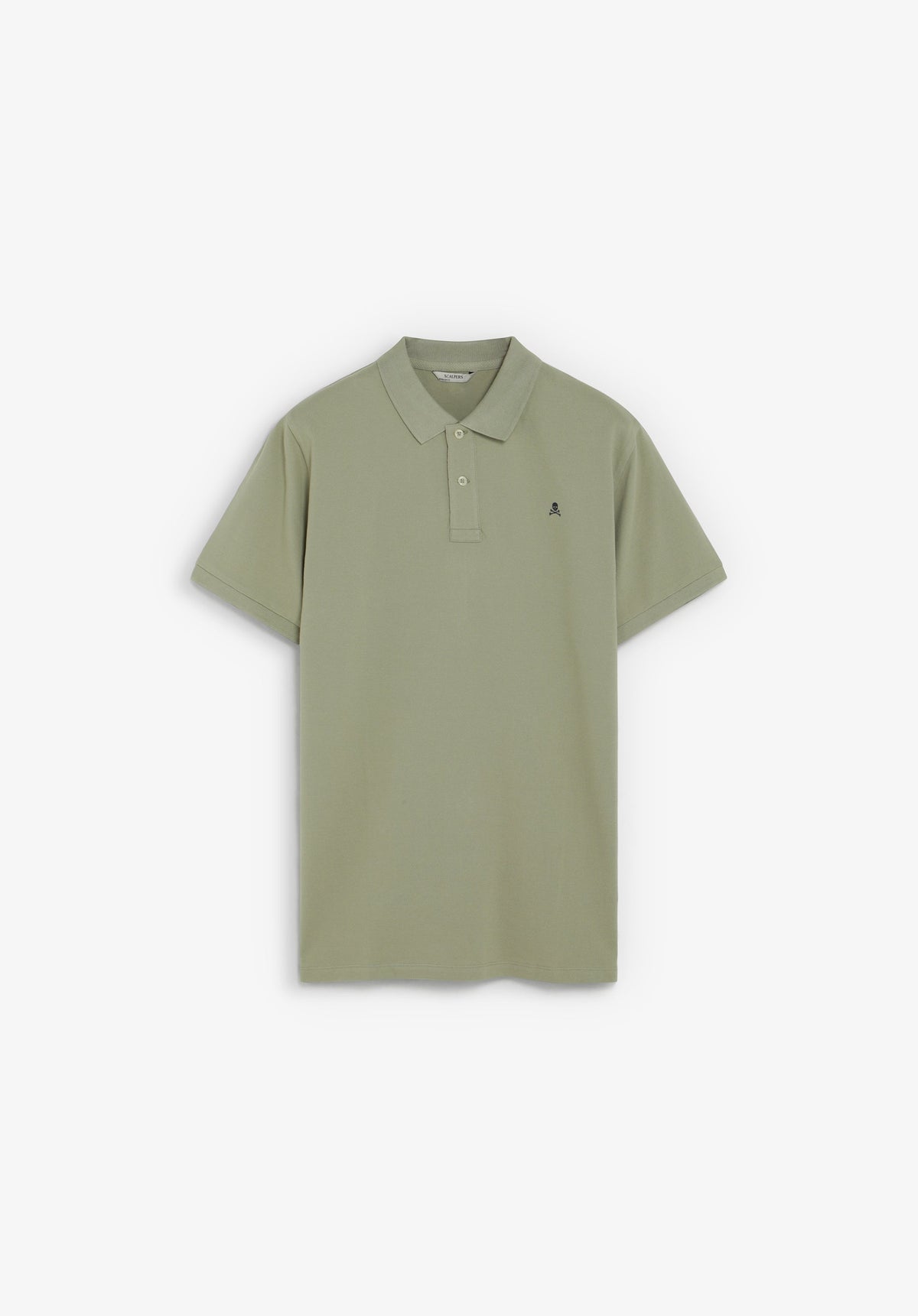 PIQUÉ POLO SHIRT WITH CONTRAST SKULL