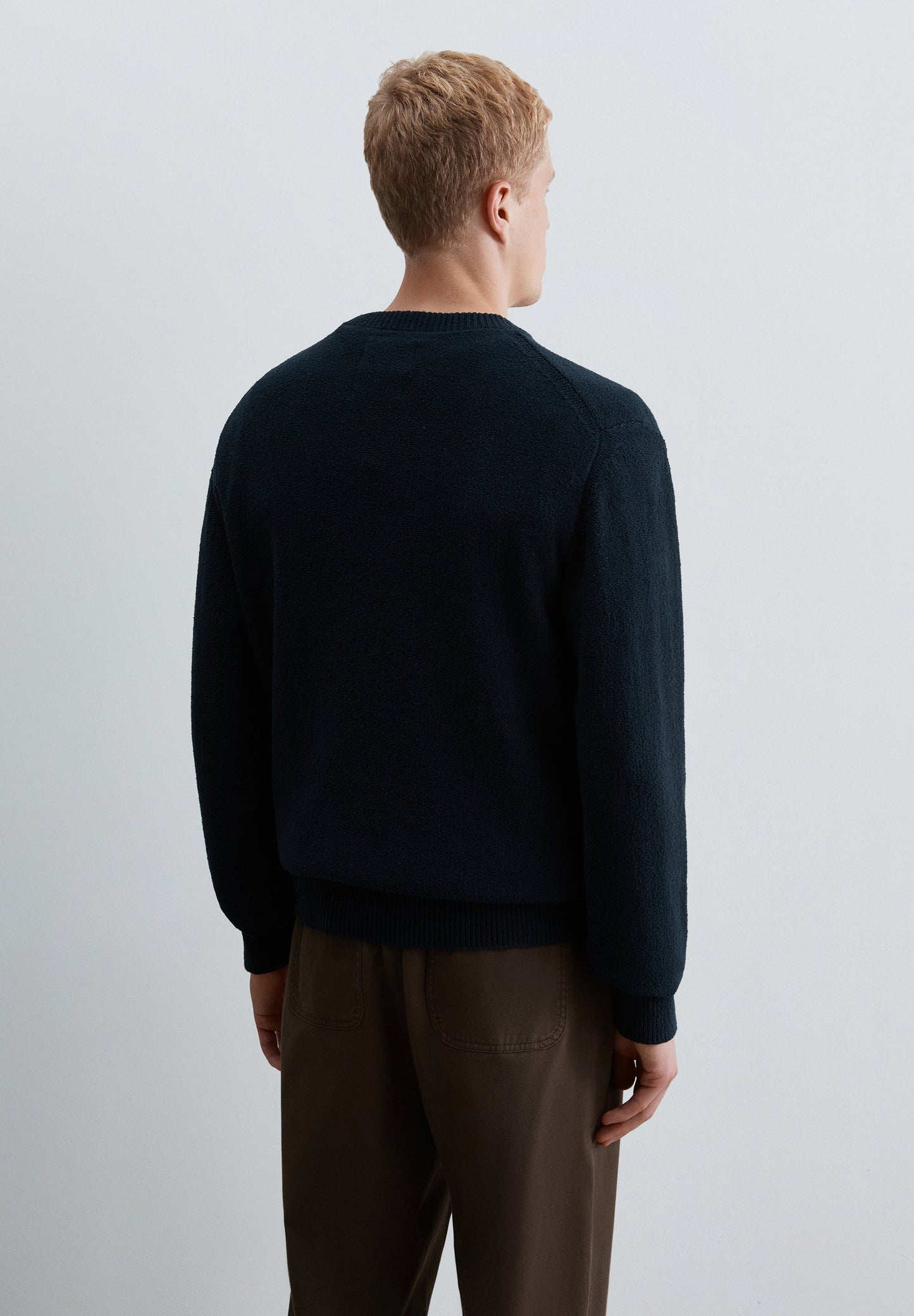 TEXTURED COTTON SWEATER