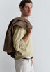 COTTON KNIT BLEND SWEATER