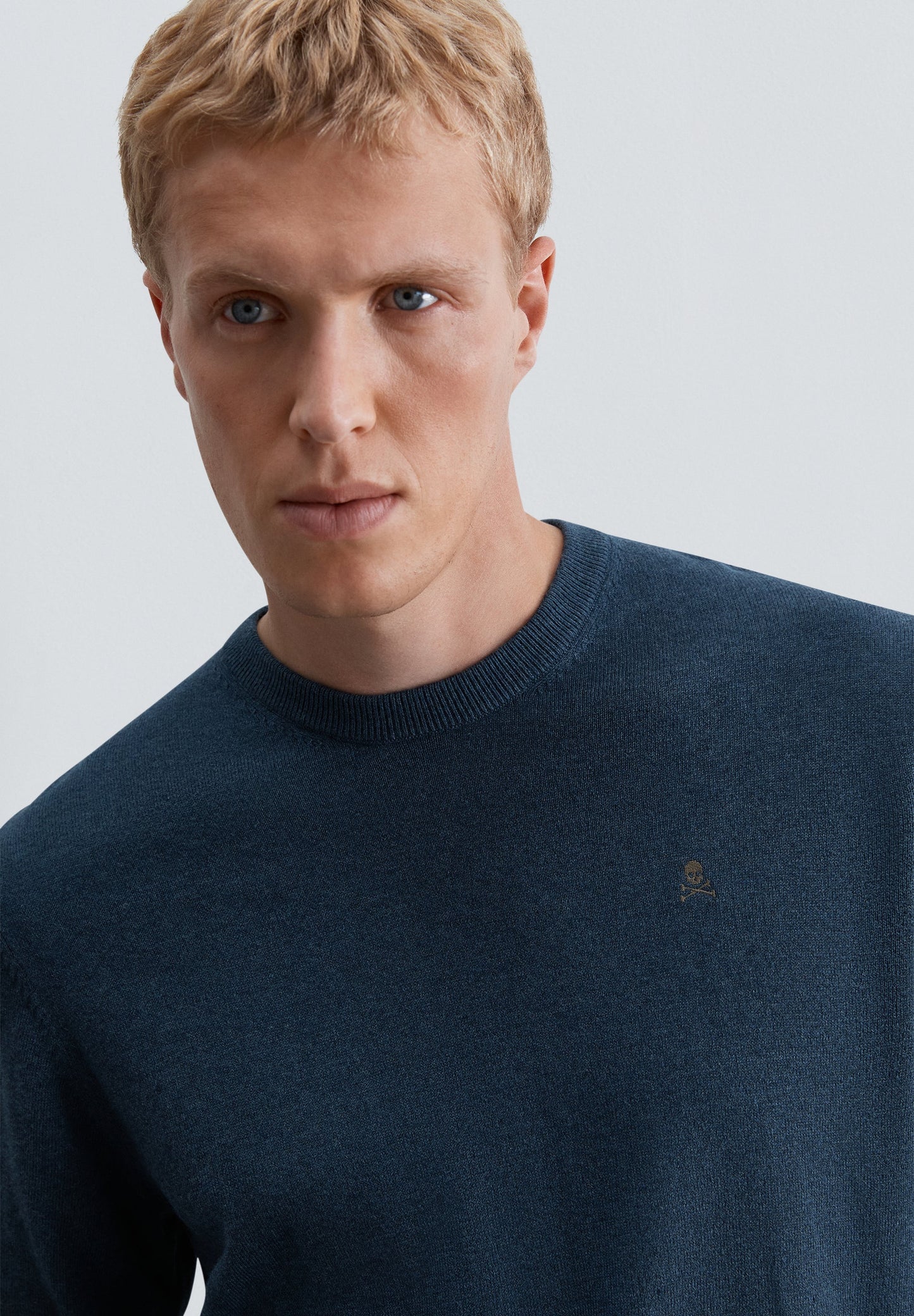 COTTON KNIT BLEND SWEATER