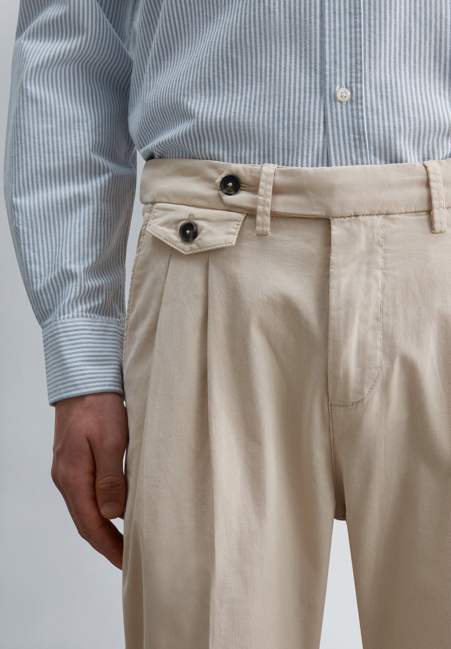 DARTED TAILORED TROUSERS