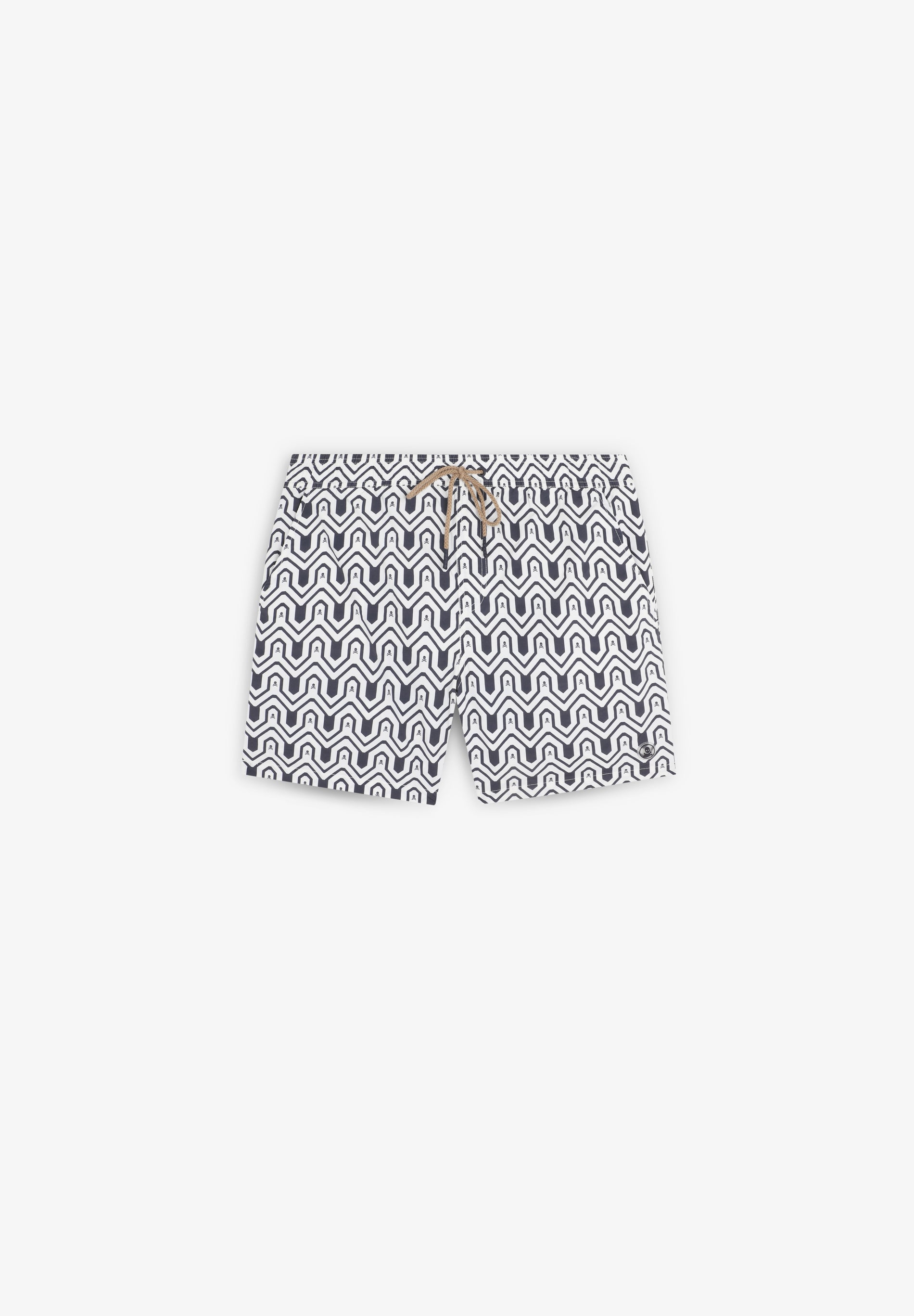 GEOMETRIC PATTERN SWIMMING TRUNKS