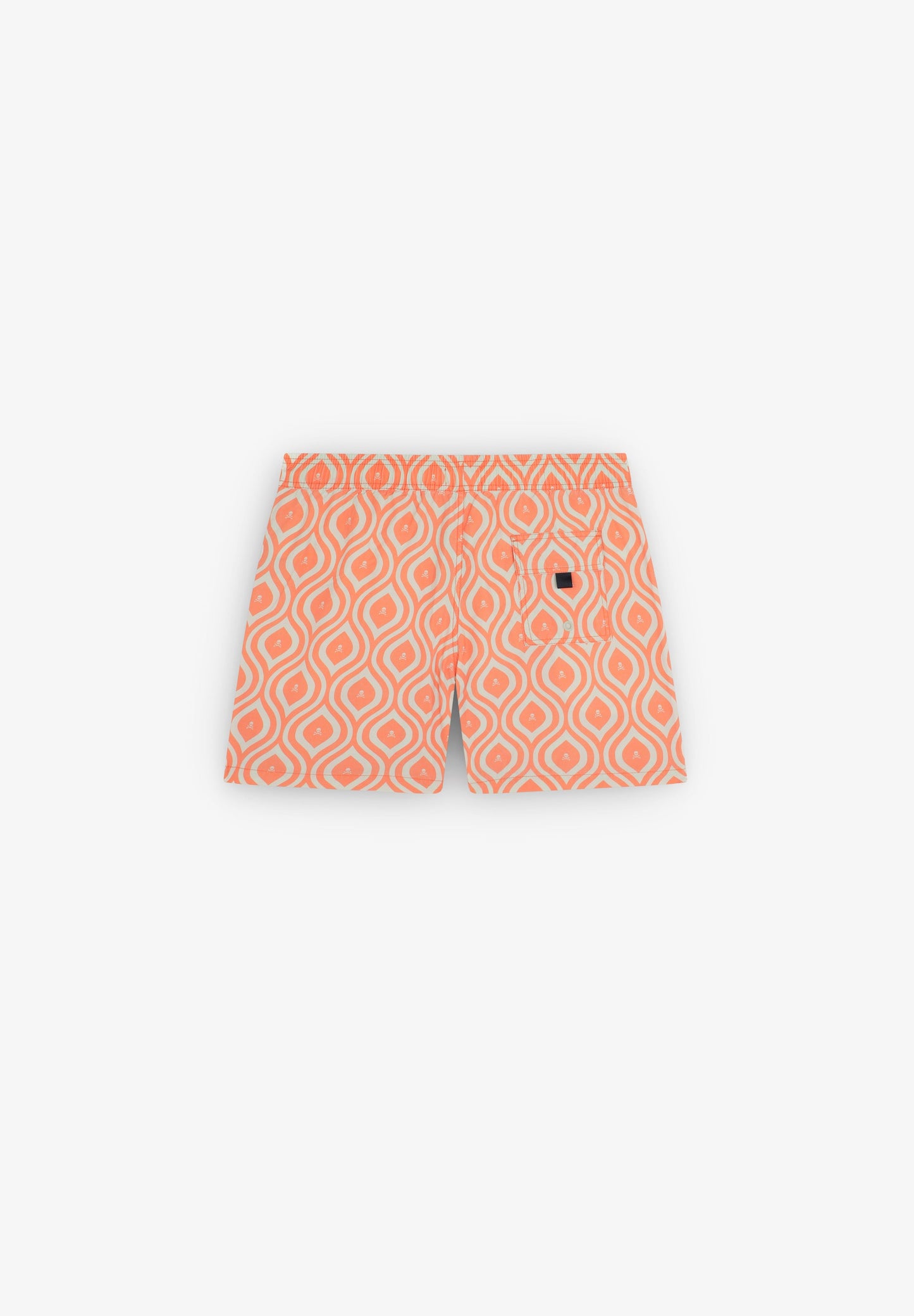 WAVED PRINT SWIMMING TRUNKS