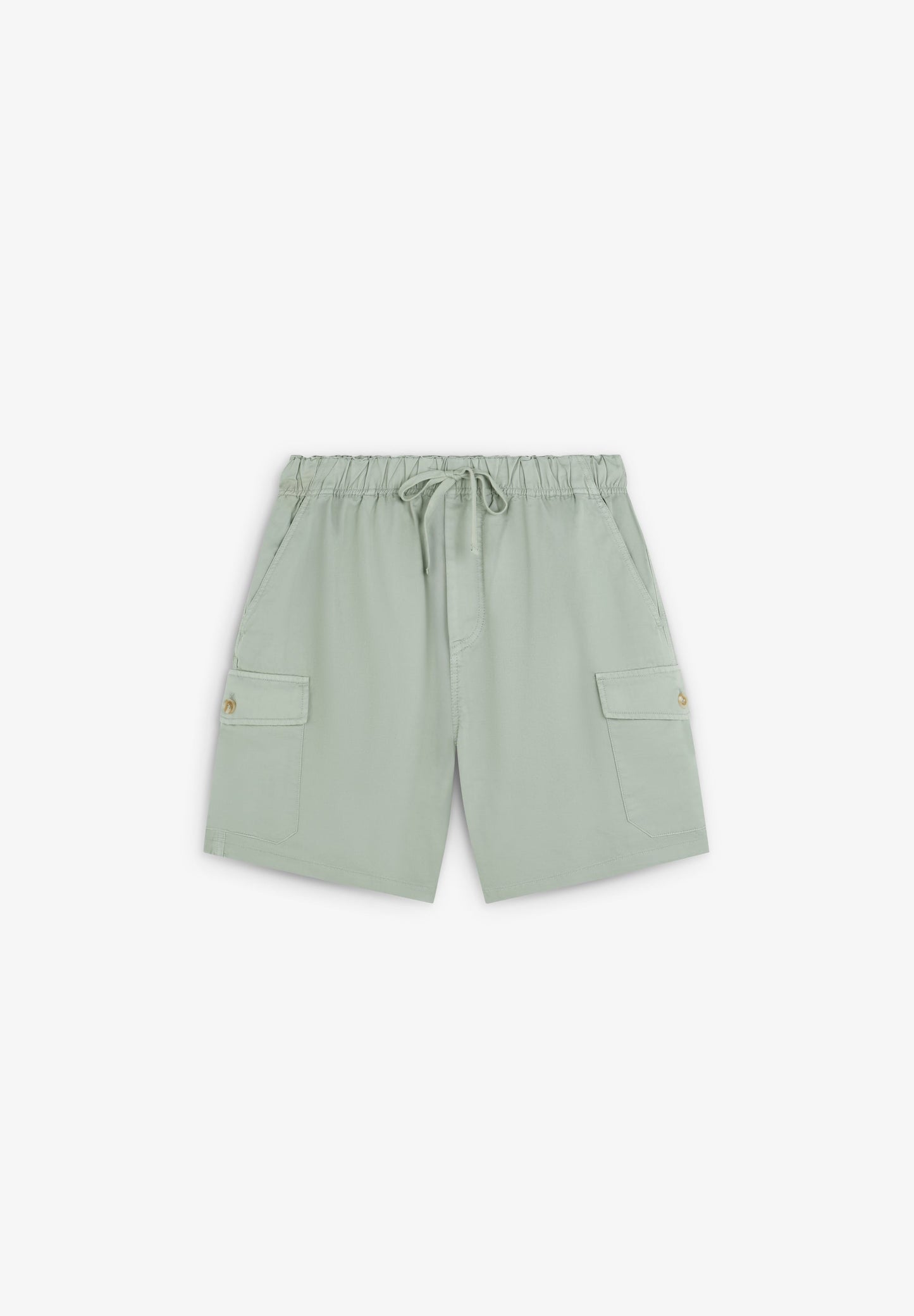 LINEN CARGO BERMUDA SHORTS