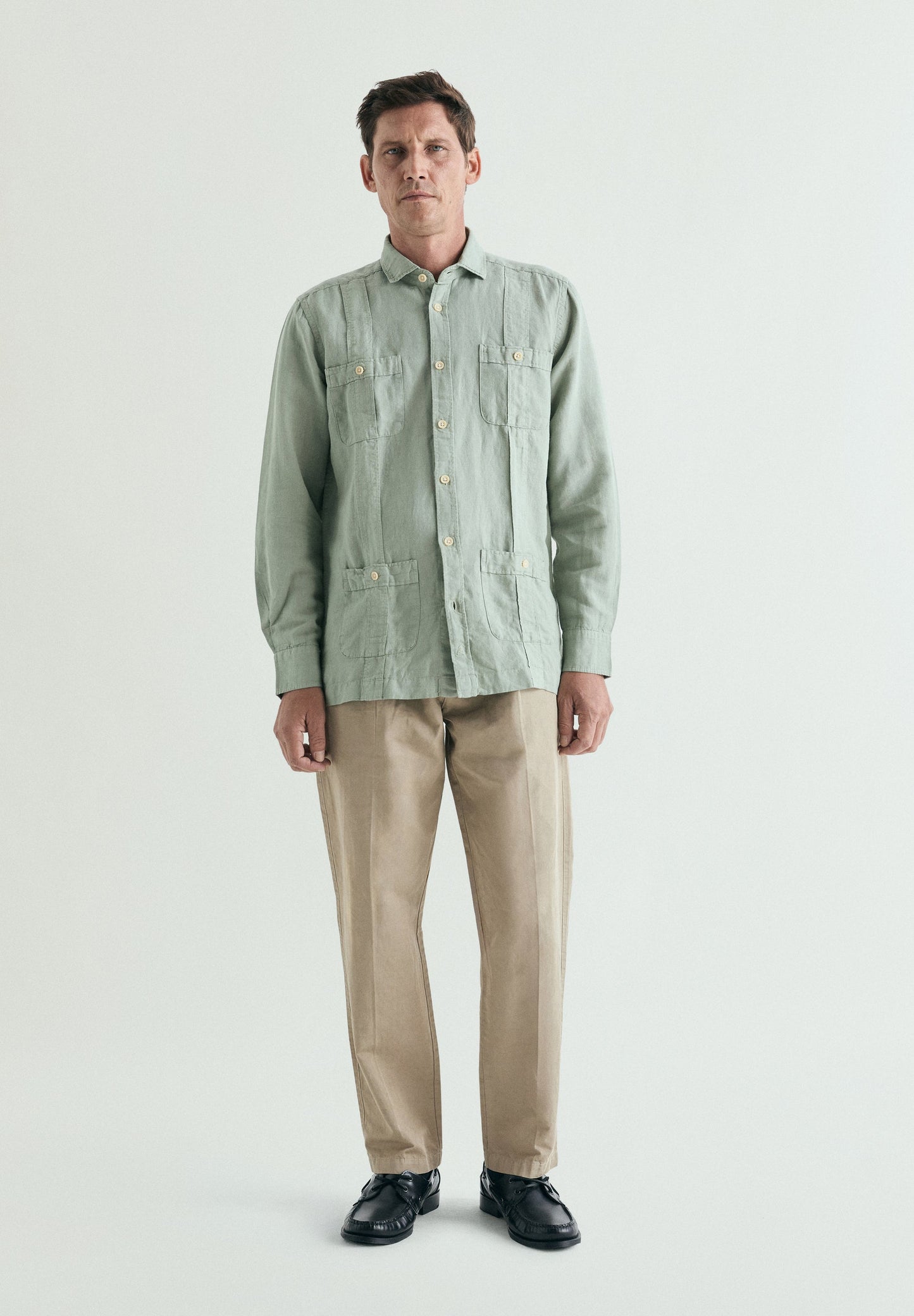 LINEN SAFARI SHIRT