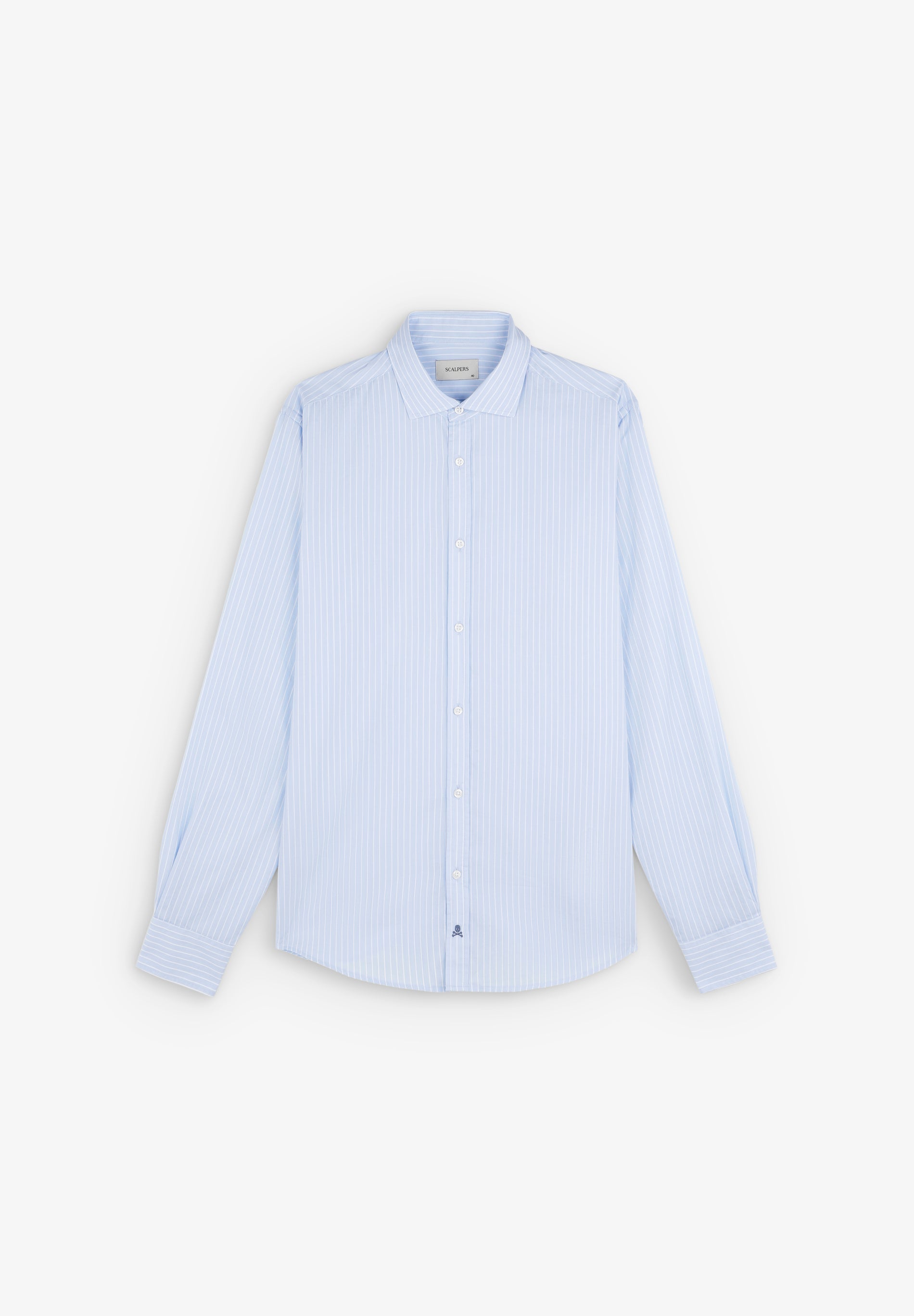 SLIM FIT CONTRAST EMBROIDERED SHIRT