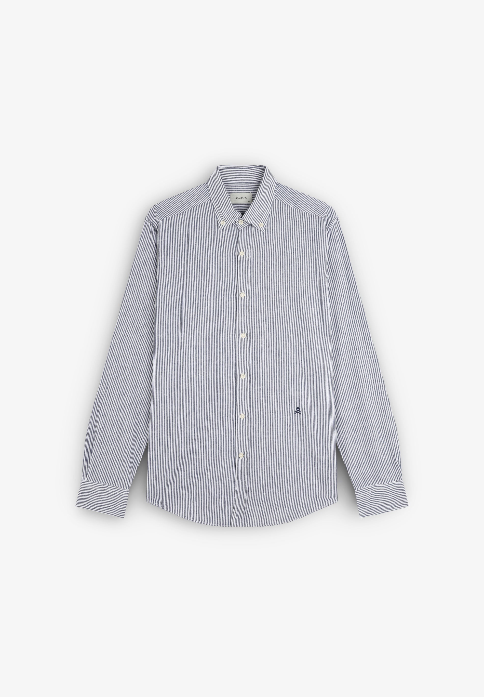 SCSTRIPED LINEN BD SHIRT