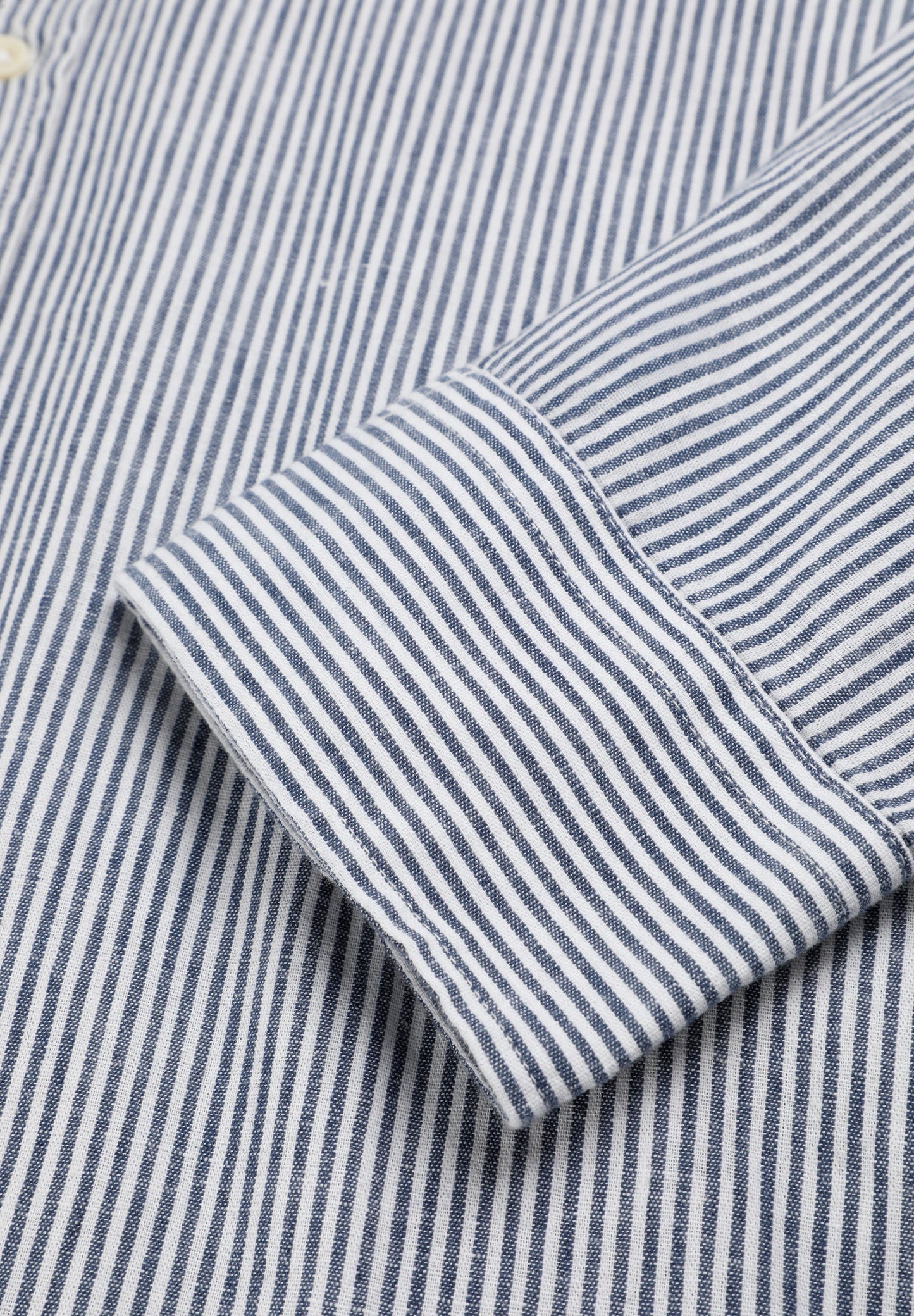 STRIPED LINEN OXFORD SHIRT