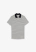 STRIPED POLO SHIRT WITH SKULL