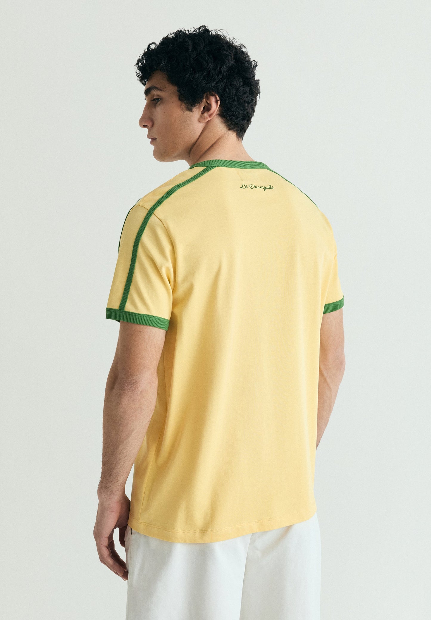 CONTRAST RIBBED T-SHIRT  | LE CHIRINGUITO
