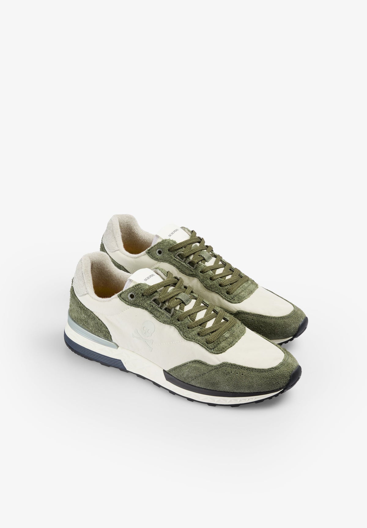 CONTRAST SUEDE SNEAKERS