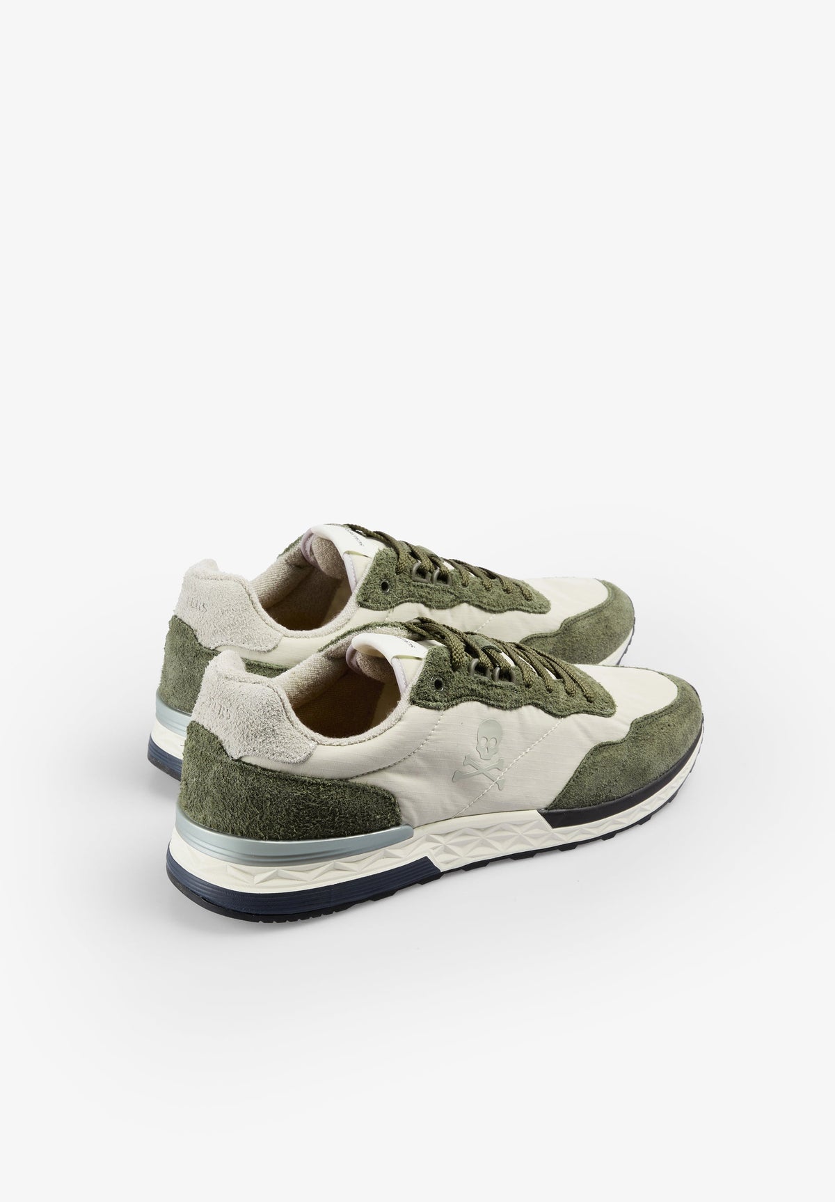 CONTRAST SUEDE SNEAKERS