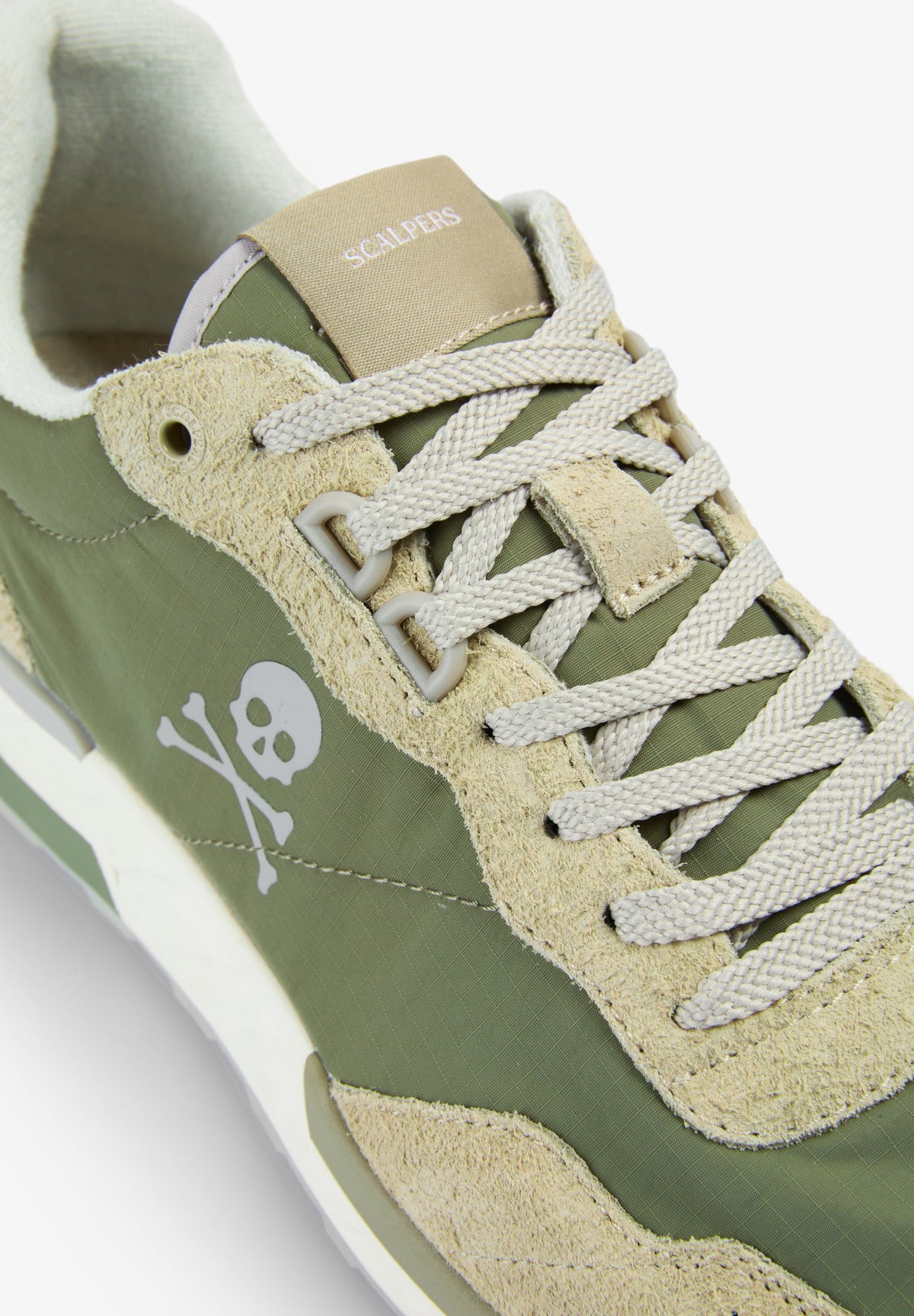 CONTRAST SUEDE SNEAKERS
