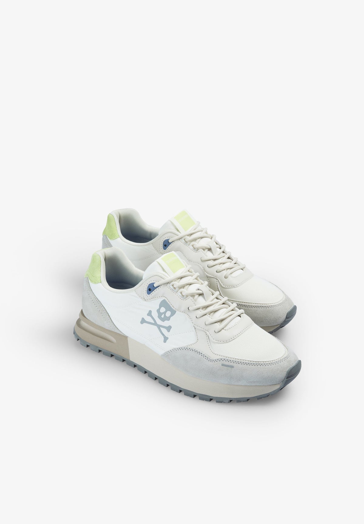 COMBINED LEATHER SNEAKERS