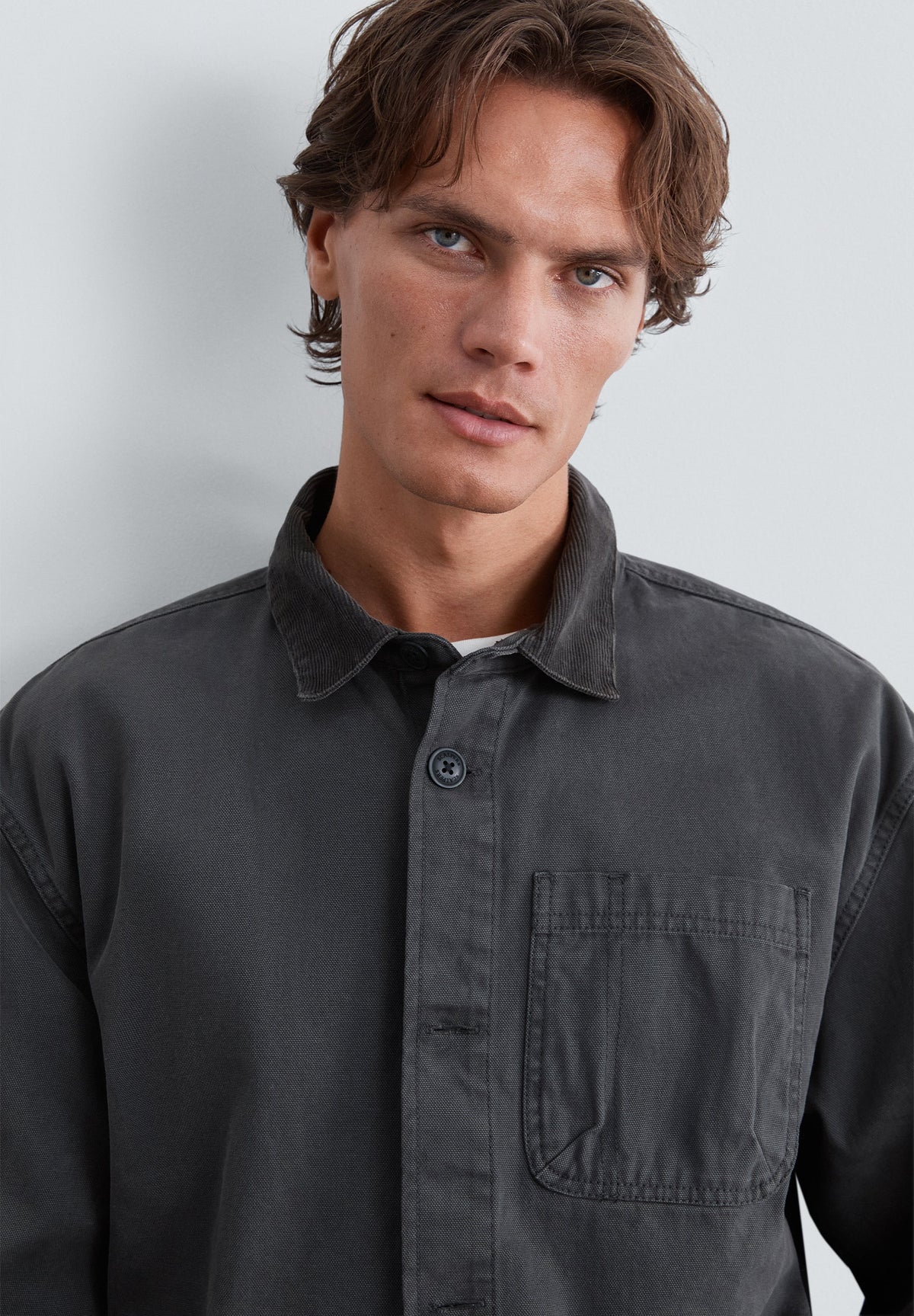 FADED OVERSHIRT WITH POCKETS