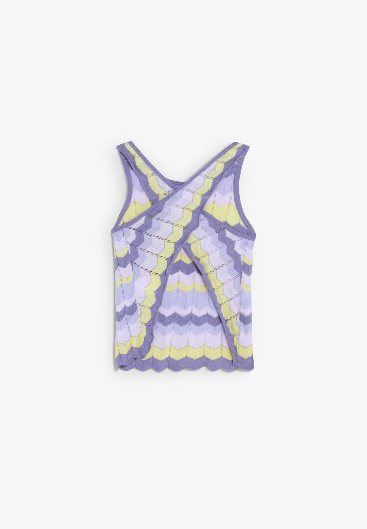 CHUNKY KNIT TOP WITH CRISS-CROSS BACK