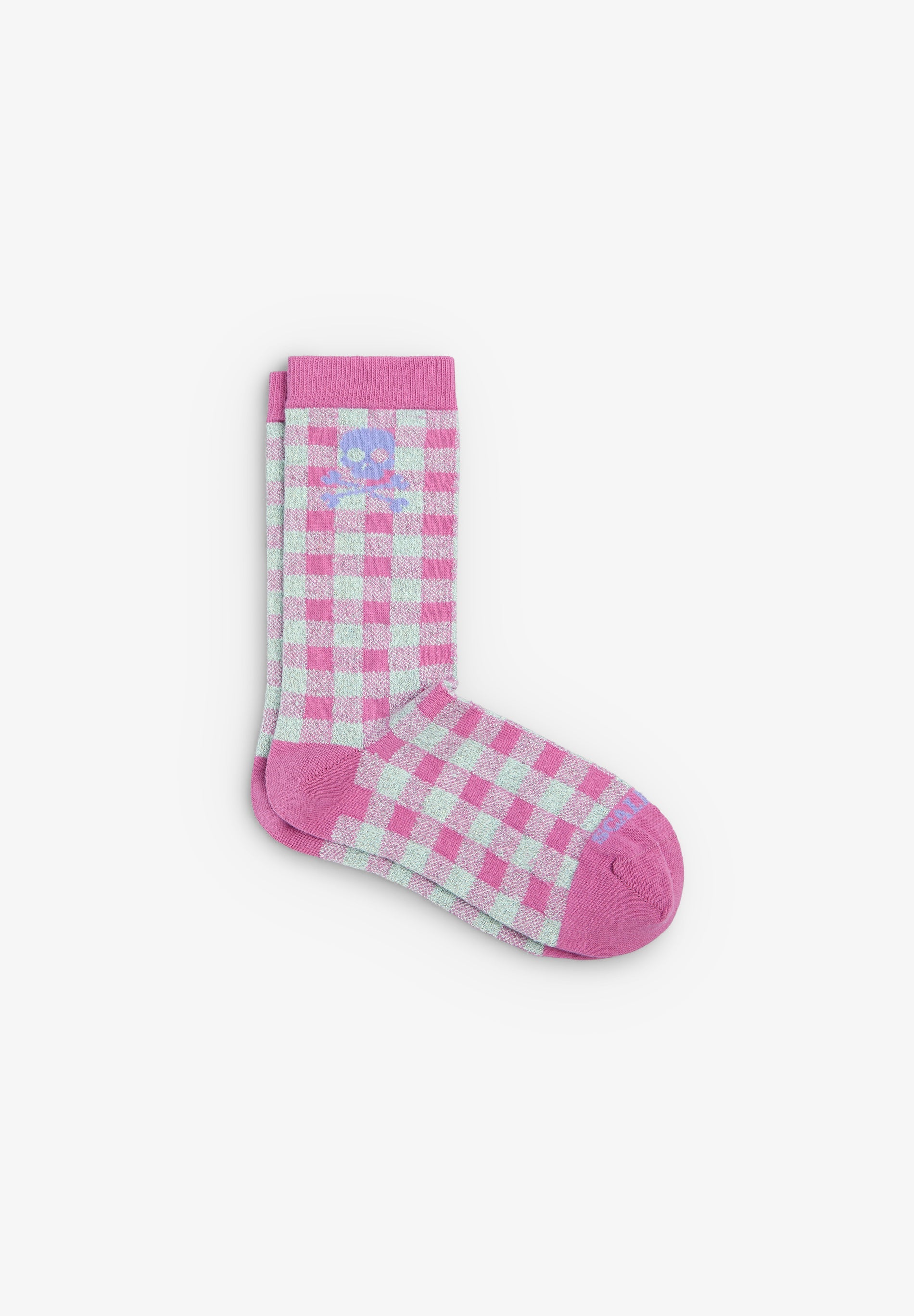 GINGHAM SOCKS WITH LUREX