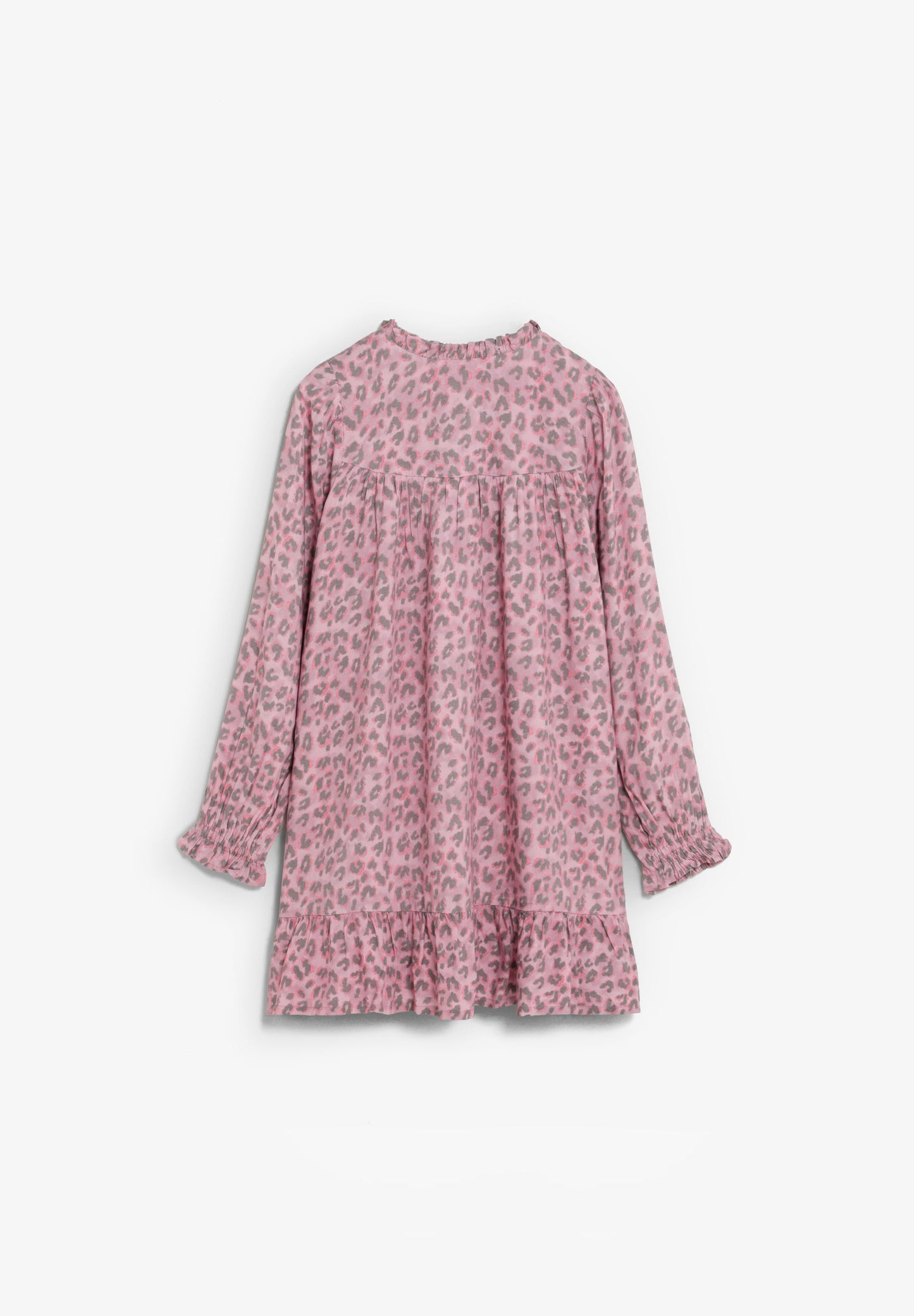 LONG SLEEVE ANIMAL PRINT DRESS