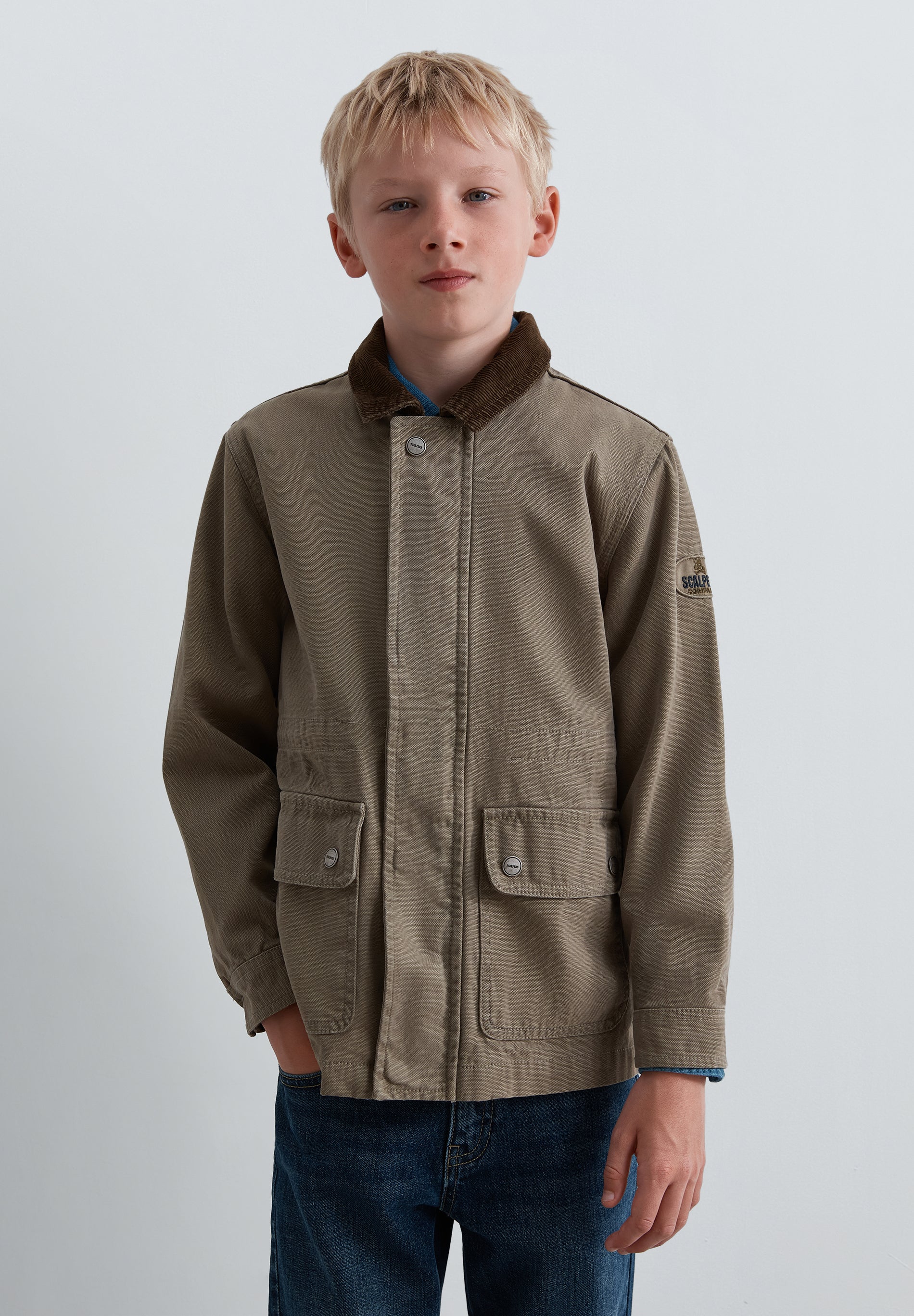 JACKET WITH POCKETS AND INNER WAISTCOAT